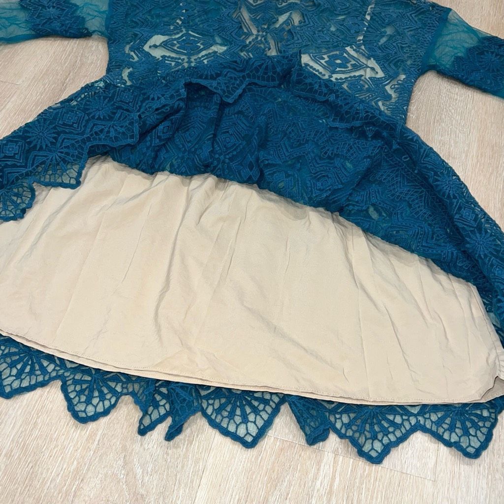 Free People Jen's Pirate Booty x Free People Sagrada Romeo Lace Teal Min Size S / US 4 / IT 40 - 10 Thumbnail