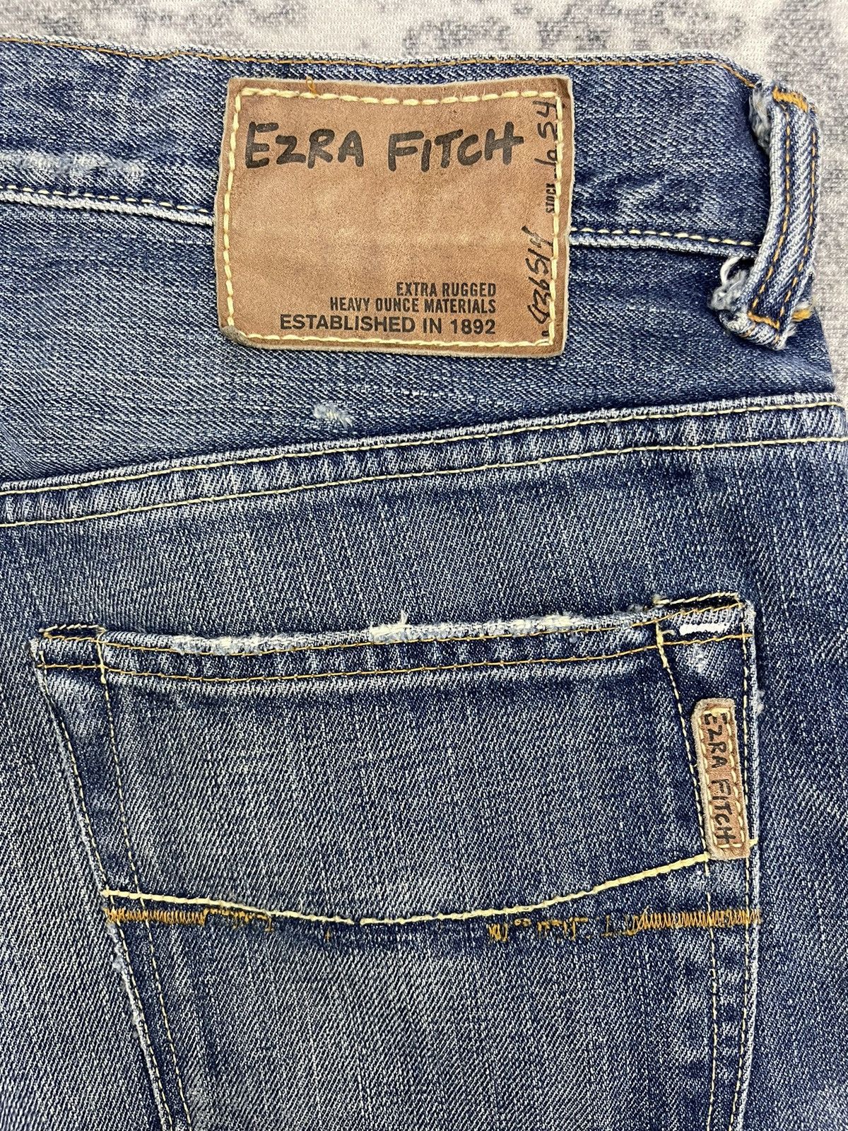 Vintage Vintage Ezra Fitch Salvage Denim Selvedge Size US 30 / EU 46 - 14 Thumbnail