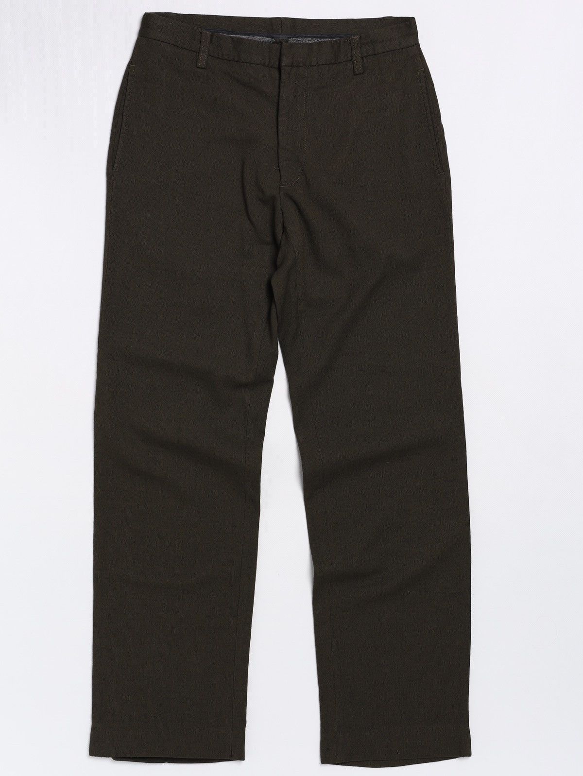 Dirk Bikkembergs Bikkembergs Vintage Viscose Pants Khaki Olive Green Trousers Size US 30 / EU 46 - 1 Thumbnail