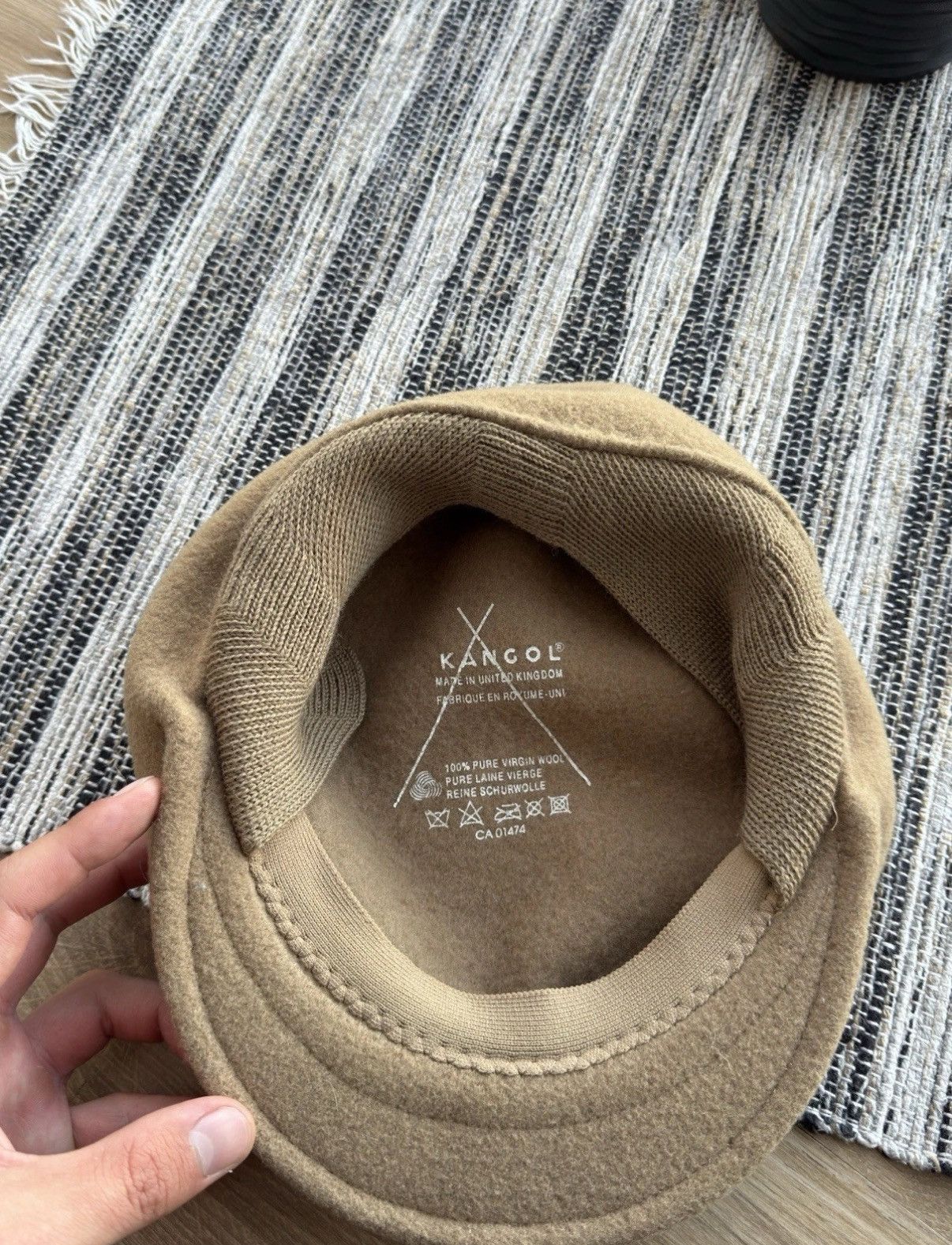 Kangol Kangol Vintage Wool Flat Berett Cap Beige One Size men Size ONE SIZE - 7 Thumbnail