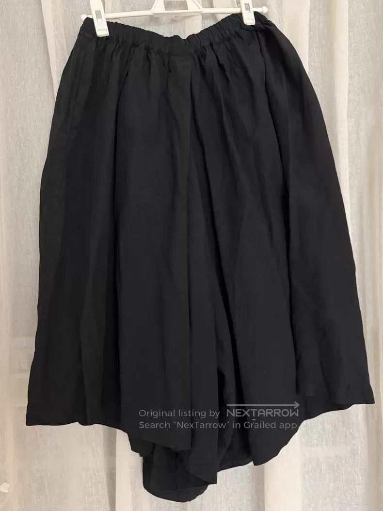 Comme des Garcons Comme des Garcons size S Black Asymmetrical Skirt Pants Size 23" - 2 Thumbnail