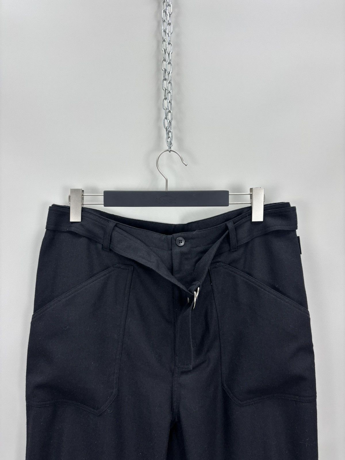 agnes b. Womens wool pants Agnes B Size 44 Color Black Size 30" / US 8 / IT 44 - 3 Thumbnail