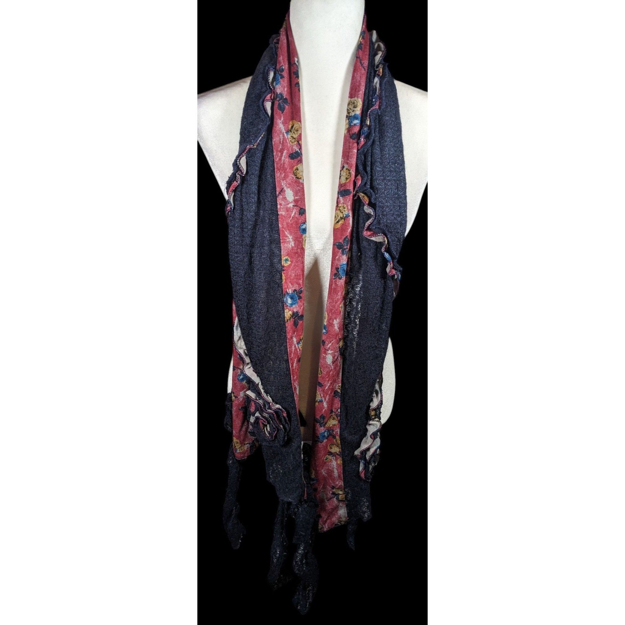 Other Vintage Witchy Floral Bohemian Fairycore Asymmetrical Pink A Size ONE SIZE - 2 Thumbnail