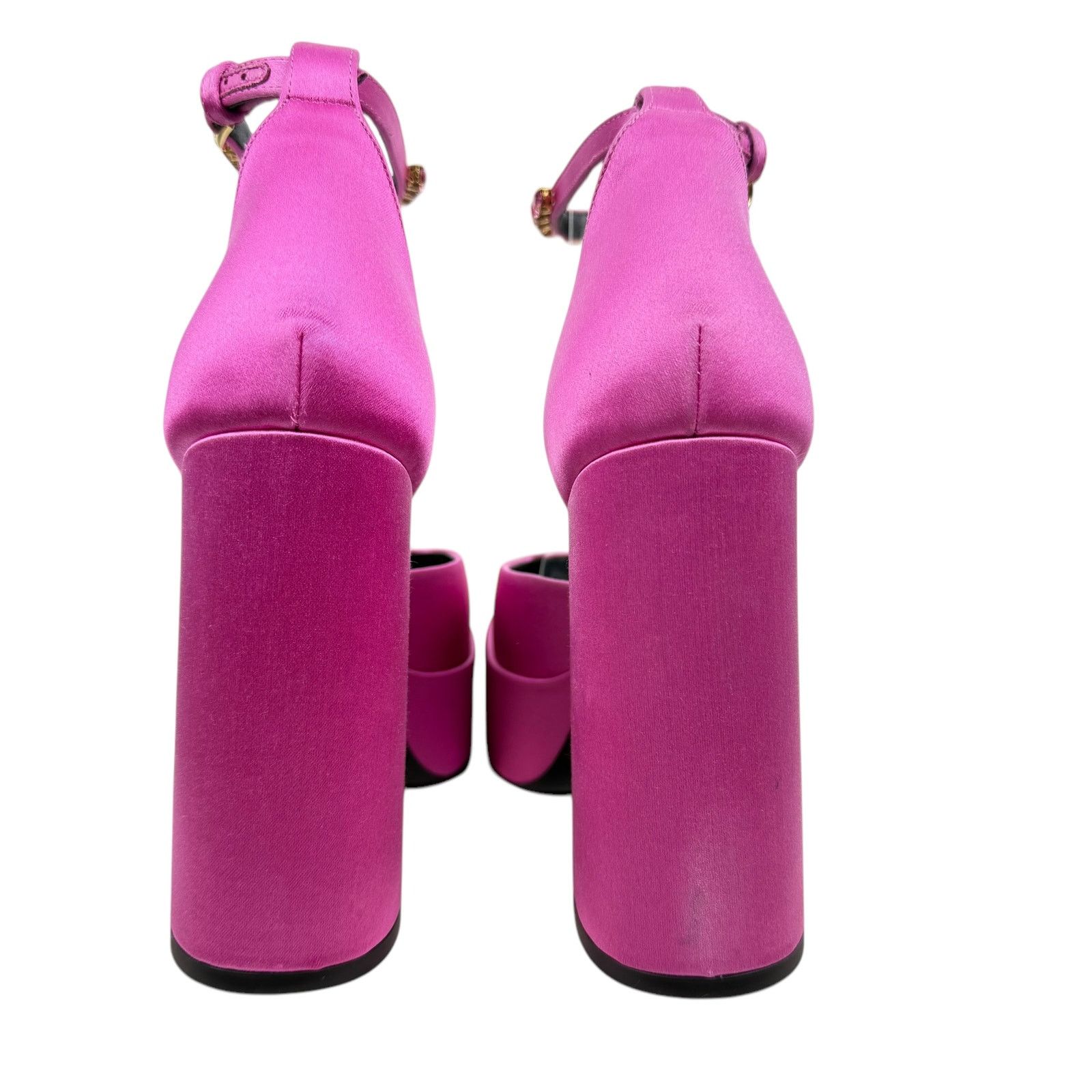 Versace NEW Versace Aevital Medusa Platform Crystals Pumps Pink 37 Size US 7 / IT 37 - 7 Thumbnail