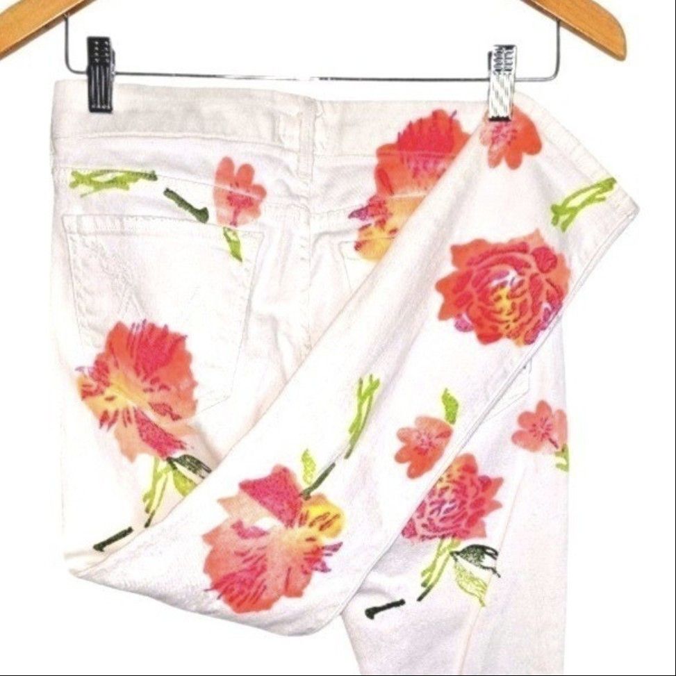 MOTHER MOTHER The Looker Cropped Skinny Jeans – Wallflowers Sz 27 Size 27" / US 4 / IT 40 - 7 Thumbnail