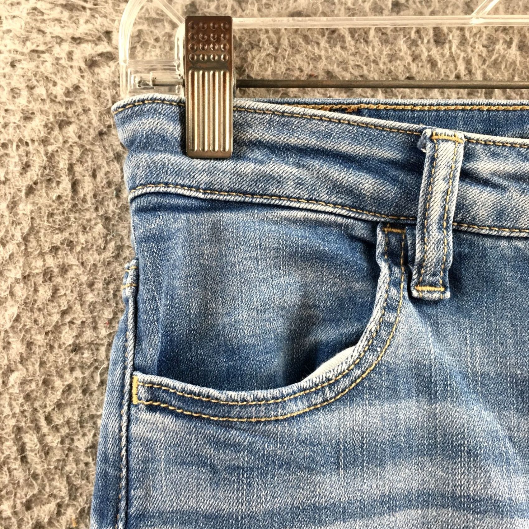 American Eagle Outfitters American Eagle Outfitters Jegging Jeans Womens 6R Blue Denim Mid Rise Button Fly Jeans Women Denim Jeans Regular Rise Midi Blue Size 28" / US 6 / IT 42 - 3 Thumbnail