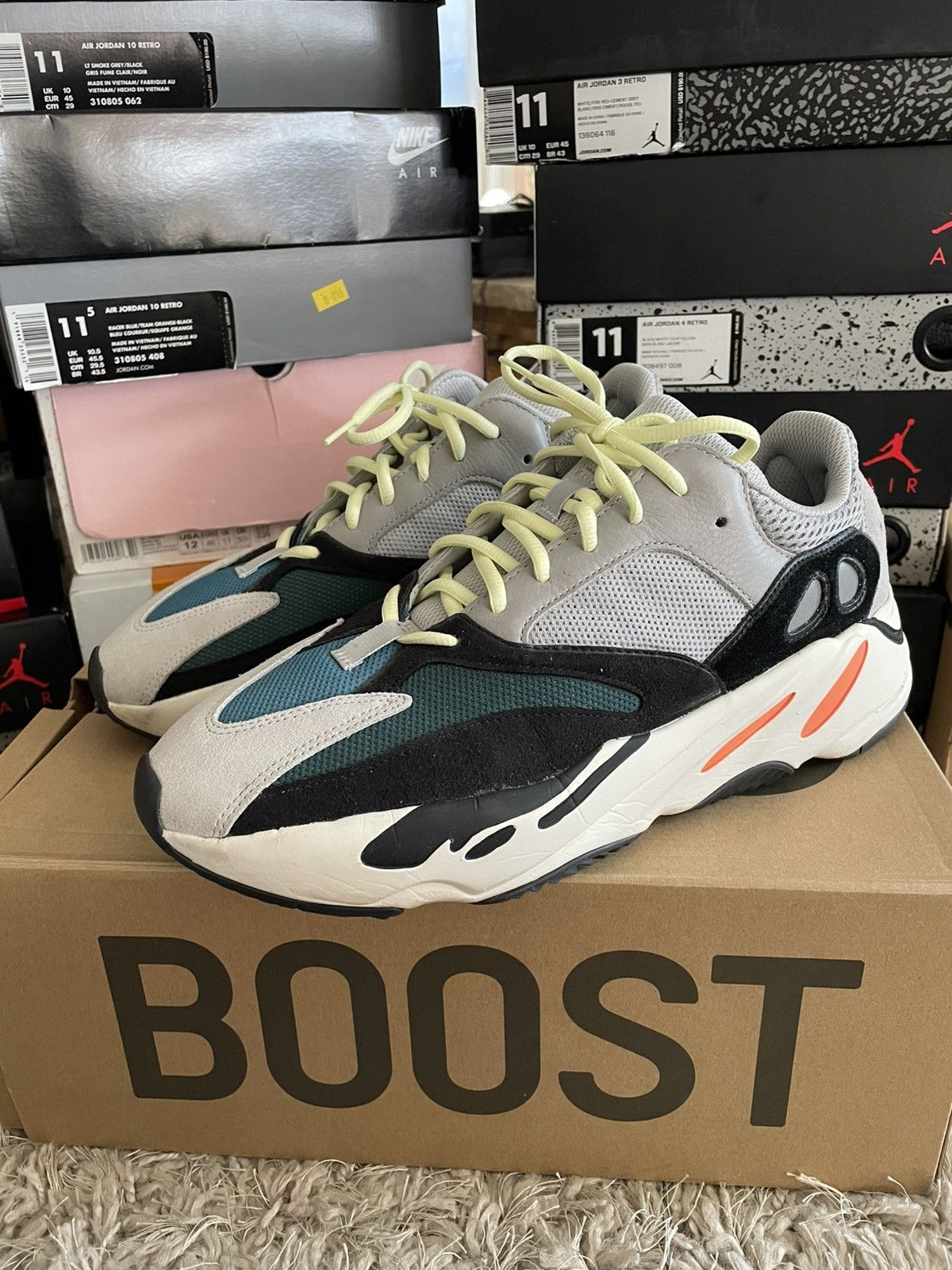 yeezy boost 700 waverunner box adidas Yeezy Boost 700 Wave Runner Solid Grey – Sneaker Hustle USA
