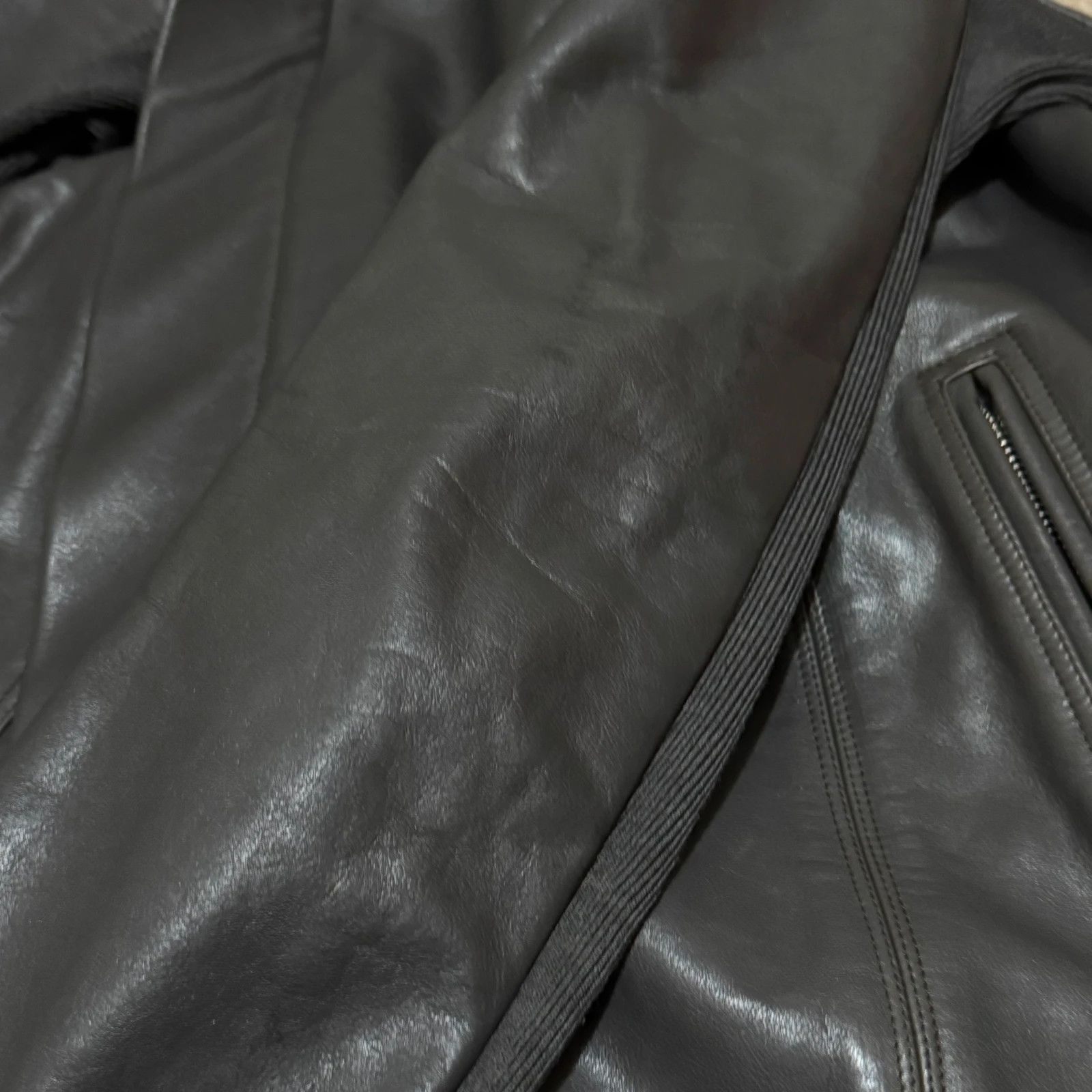 Rick Owens Rick owens leather cashmere coat jacket Size M / US 6-8 / IT 42-44 - 14 Thumbnail