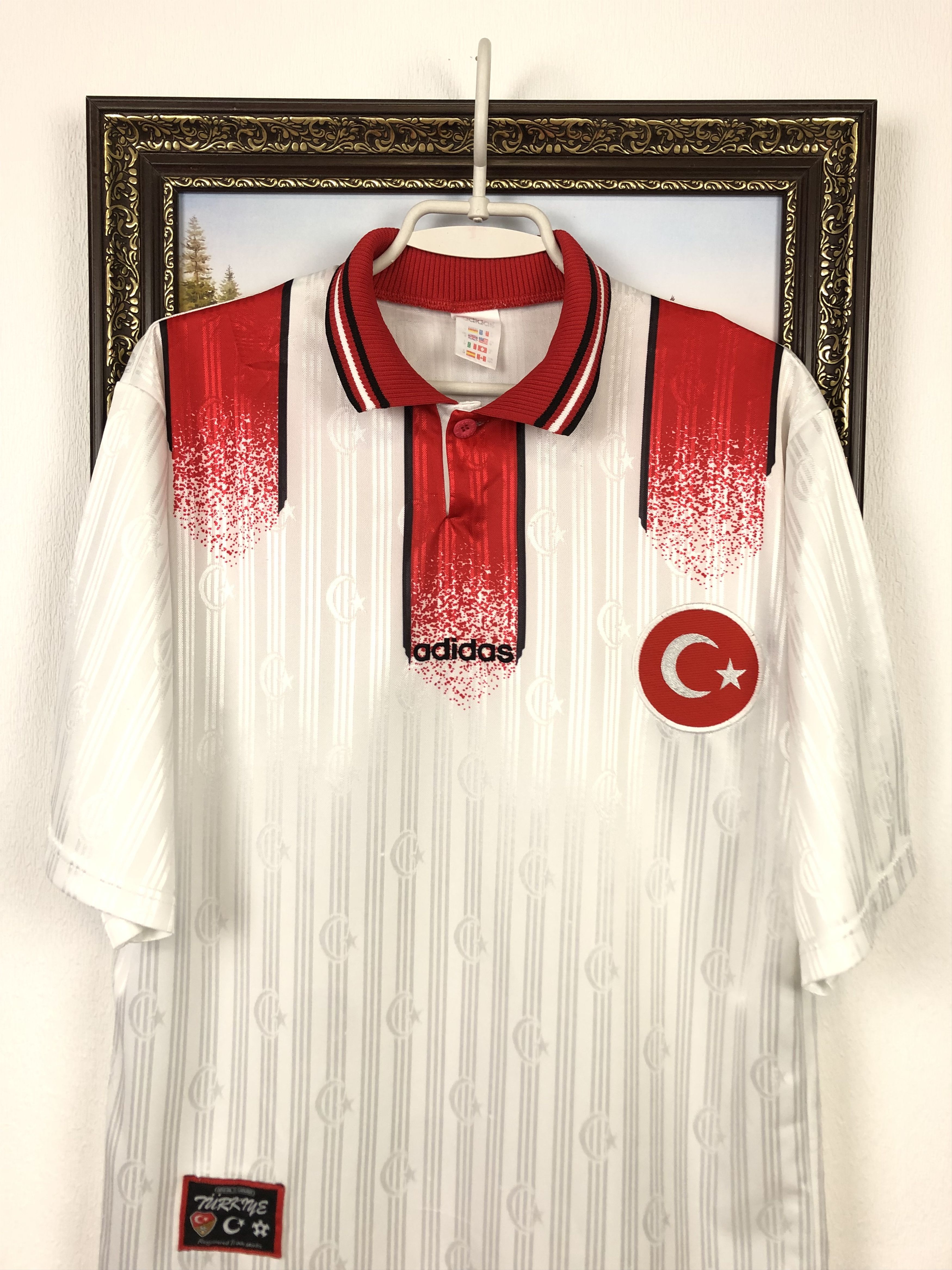 Adidas × Vintage Turkey Away football shirt 1996 Adidas Soccer Jersey Rare Size US M / EU 48-50 / 2 - 2 Thumbnail
