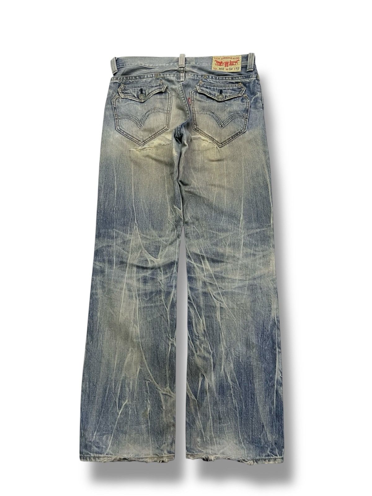 Levi's Vintage 00s Levi’s 502 Y2K Japanese Market Denim - W35 Size US 35 - 3 Thumbnail