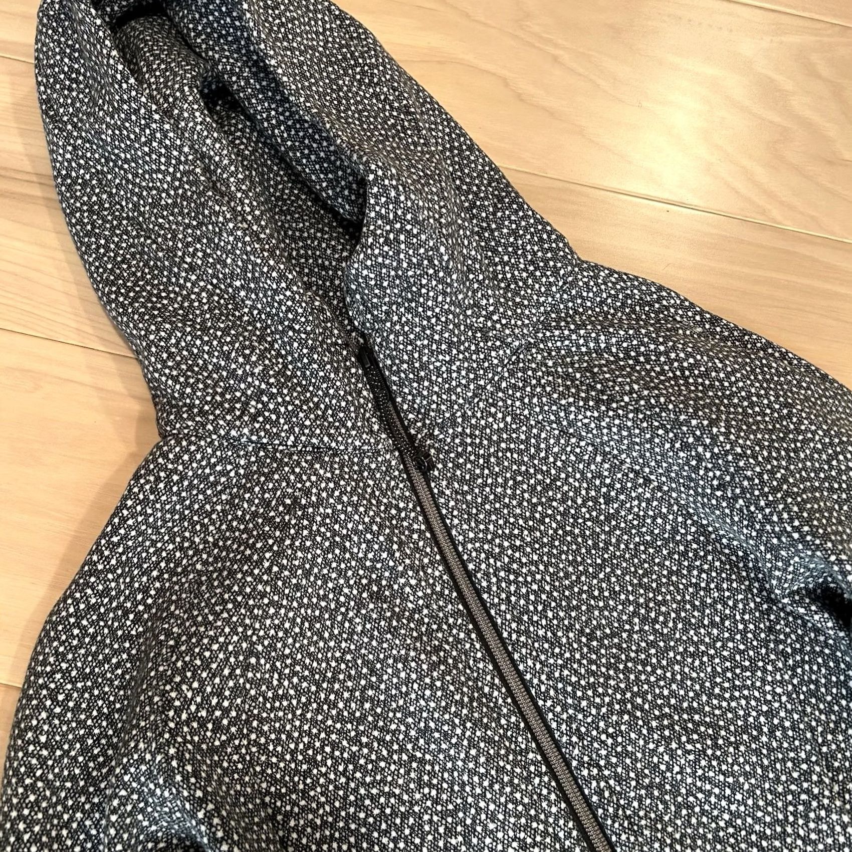Lululemon Lululemon Scuba Hoodie Women’s 8 Black Spotted Full Zip Raglan Sleeve Activewear" Size M / US 6-8 / IT 42-44 - 3 Thumbnail