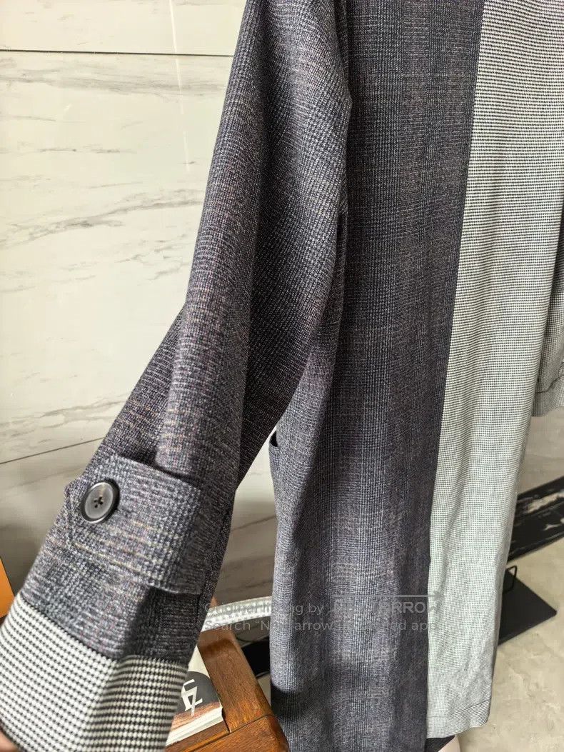 Loewe Loewe Houndstooth Asymmetrical Color Block Windbreaker Hoo Size US M / EU 48-50 / 2 - 8 Thumbnail