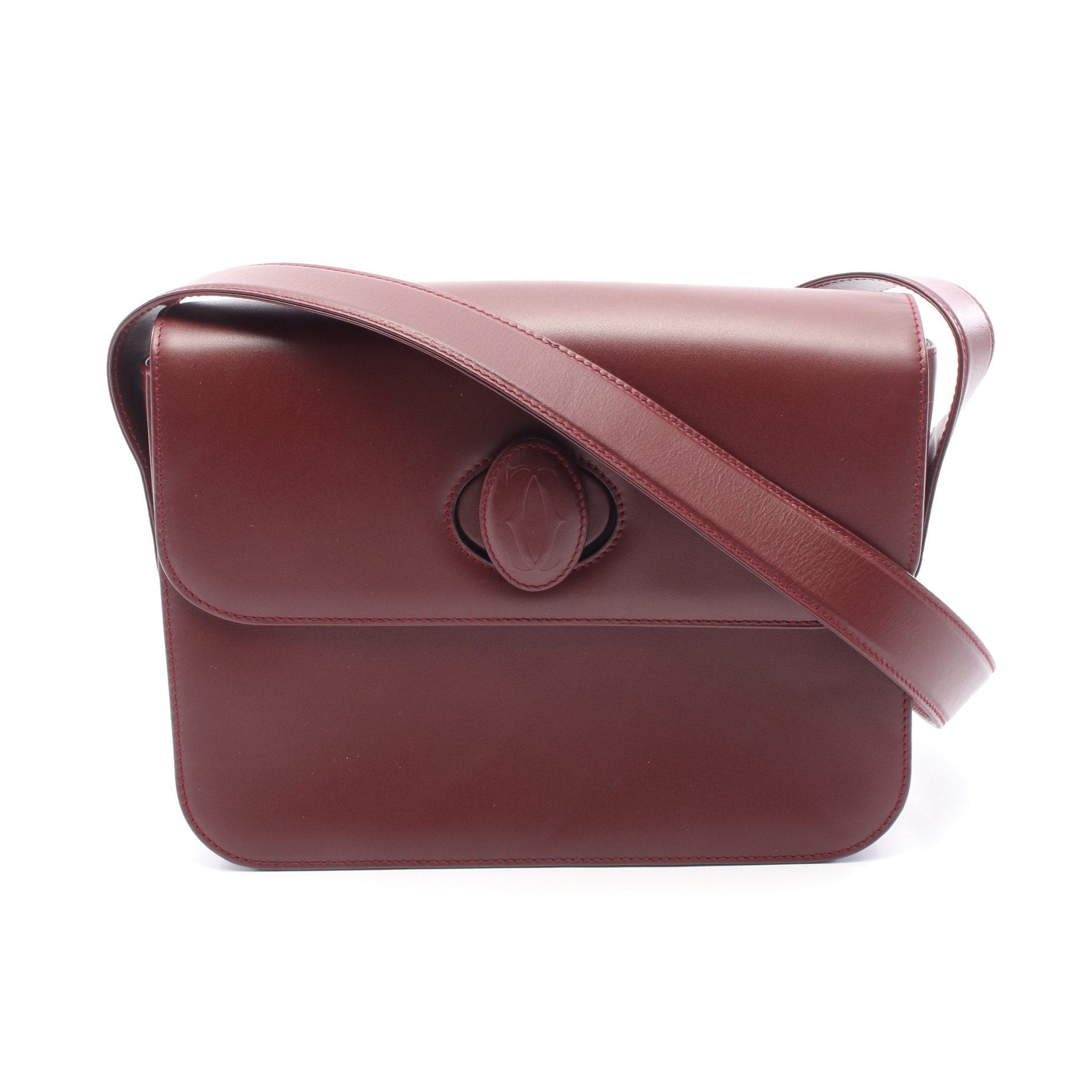 Cartier Cartier Mast Line Shoulder Bag Leather Bordeaux Size ONE SIZE - 1 Thumbnail