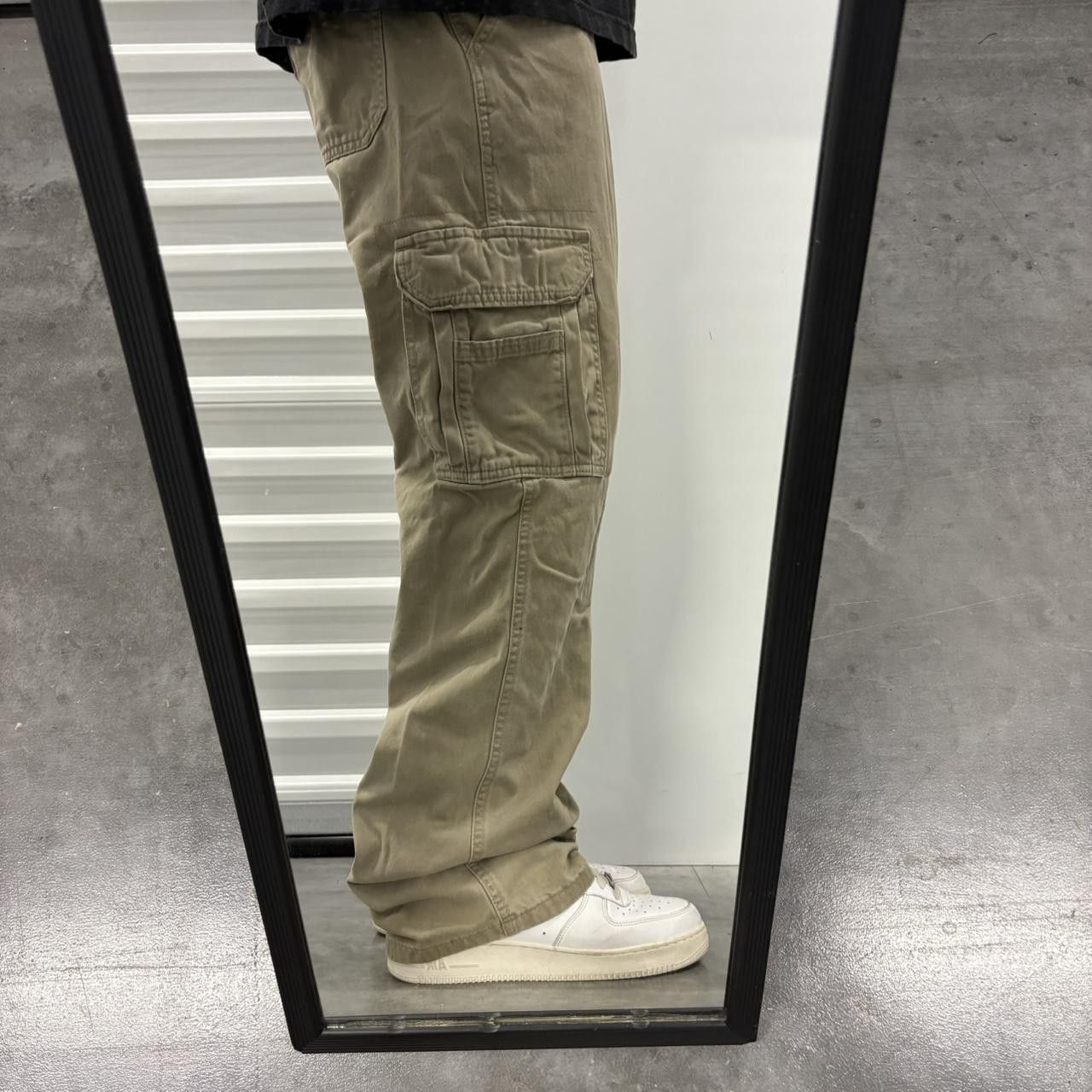 Vintage Crazy Vintage Y2K/2000s Baggy Skater Streetwear Style Khaki Cargo Pants! Size US 34 / EU 50 - 2 Thumbnail