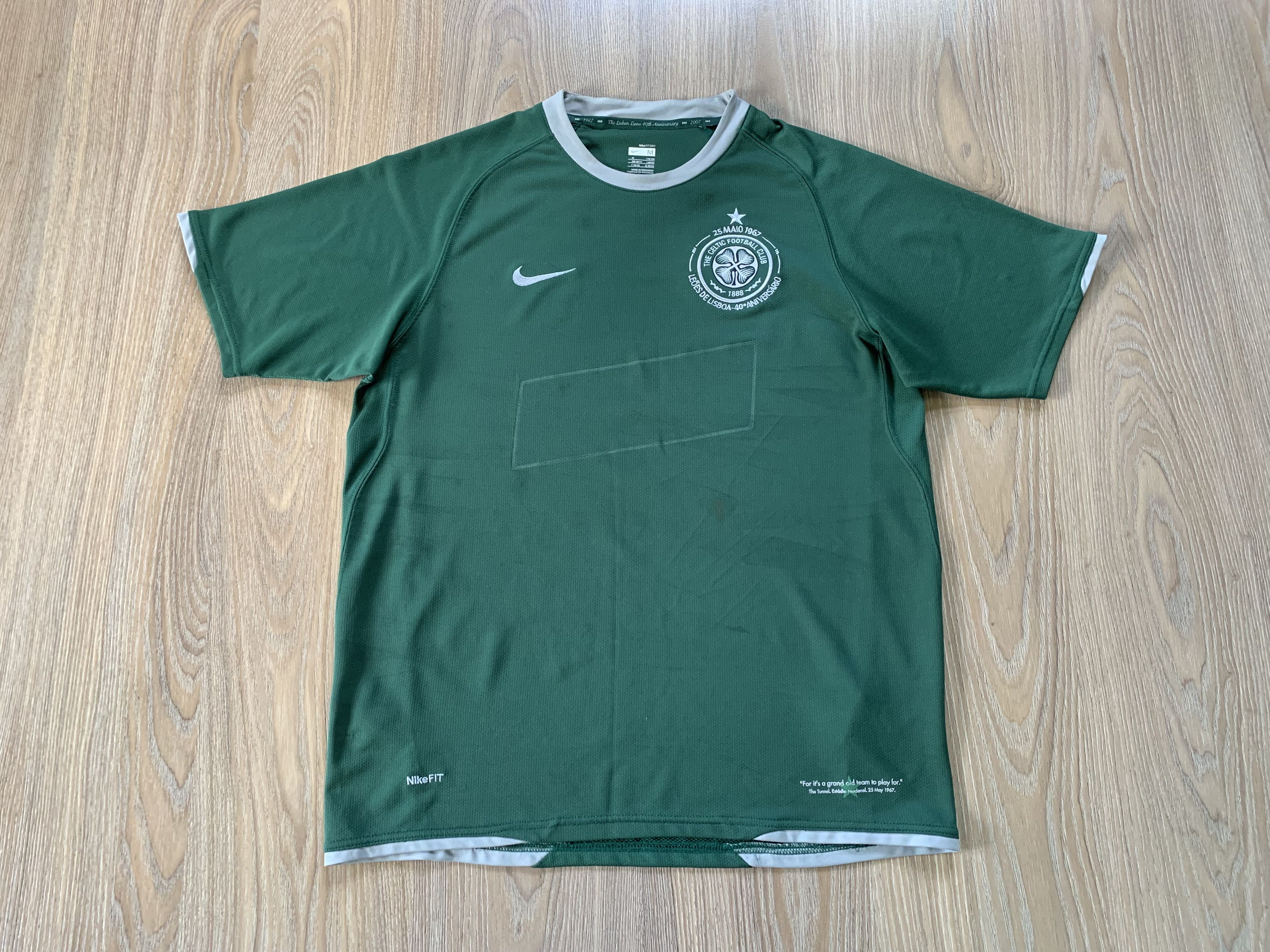 Nike Vintage Nike Celtic Away Shirt 2007-2008 Size US M / EU 48-50 / 2 - 3 Thumbnail