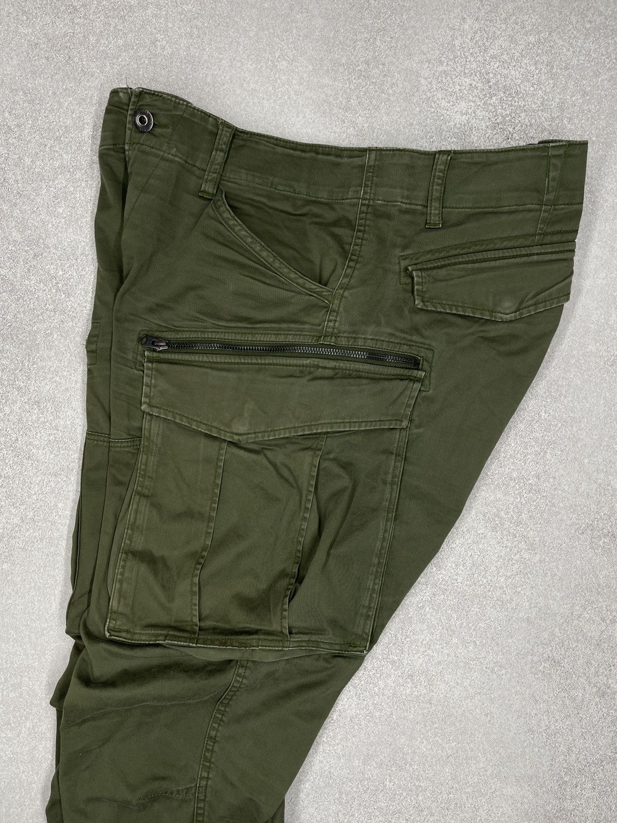 G-Star Mens G Star Raw Rovic Zip 3D Cargo Pants Multipocket Y2K Size US 35 - 6 Thumbnail