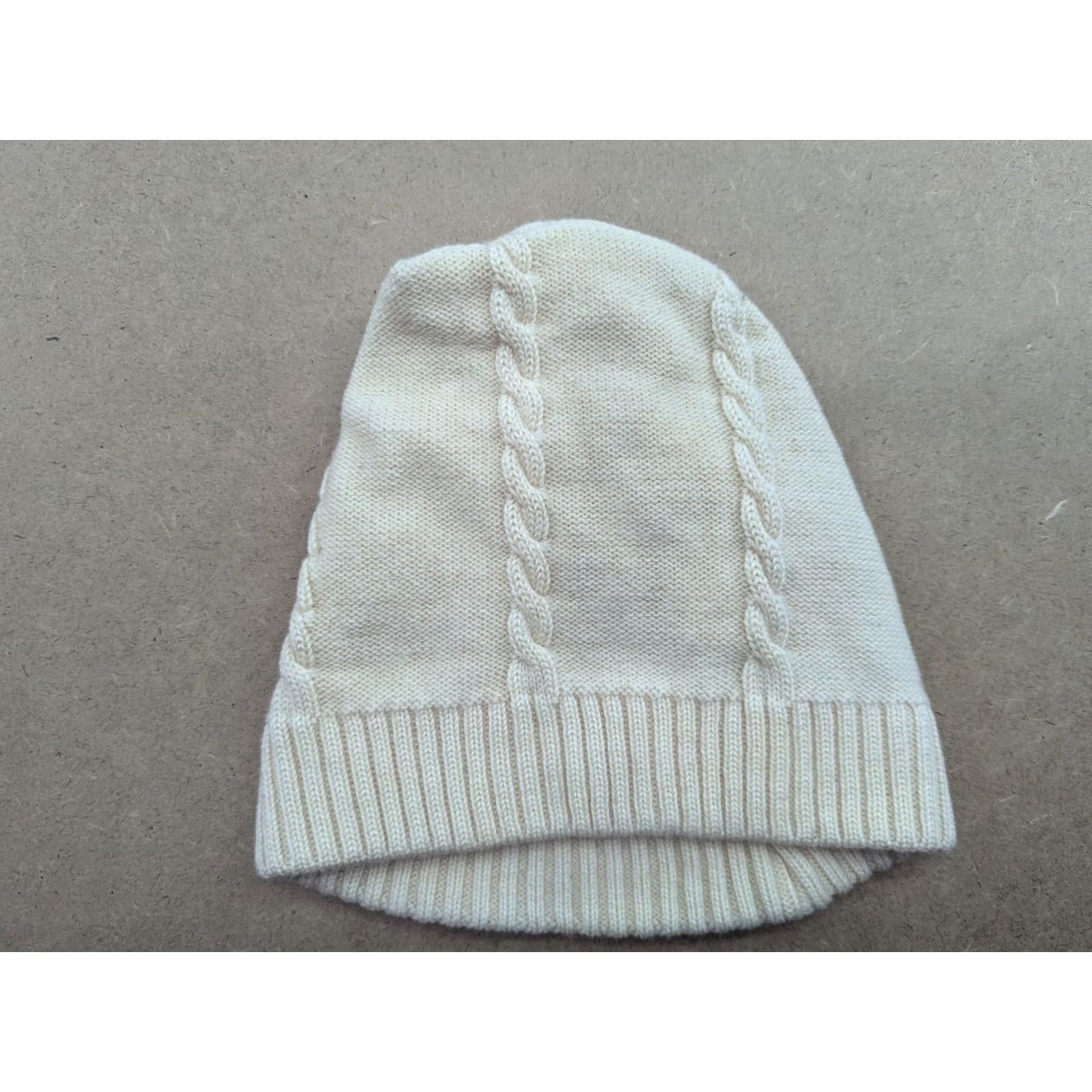 Ellesse VINTAGE Ellesse Beanie Hat One Size Beige Wool Knit Ski Unisex Adults Mens Womens Boys Girls Made in Italy Size ONE SIZE - 3 Thumbnail