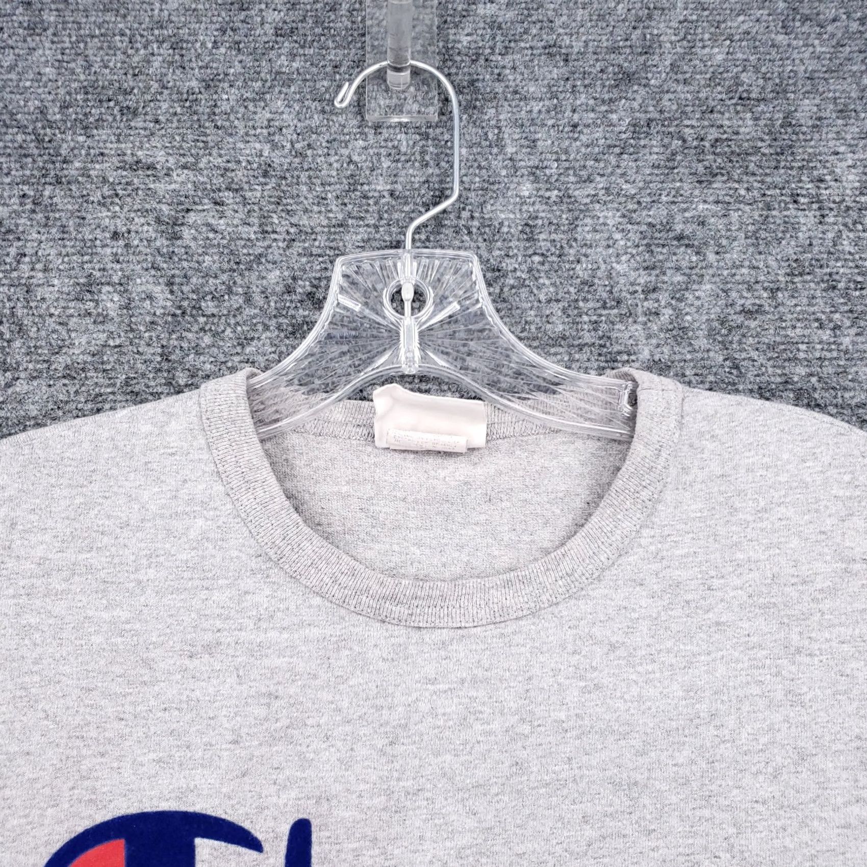 Champion VINTAGE Champion T Shirt Mens S Small Gray Spellout Logo Short Sleeve Pullover 90s Sports USA Size US S / EU 44-46 / 1 - 3 Thumbnail
