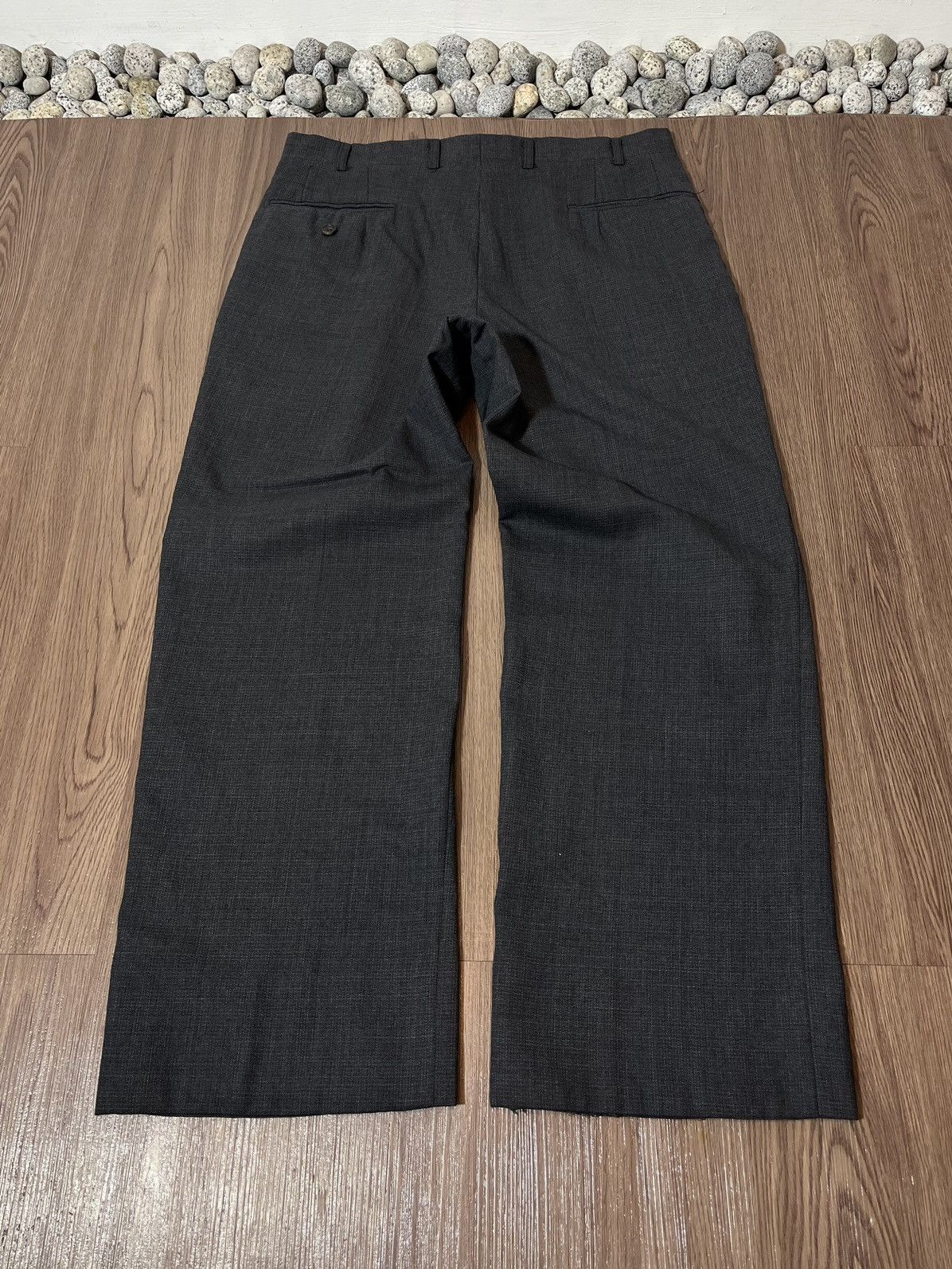 Burberry × Vintage Vintage Burberry Classic Charcoal Trouser Size US 33 - 6 Thumbnail