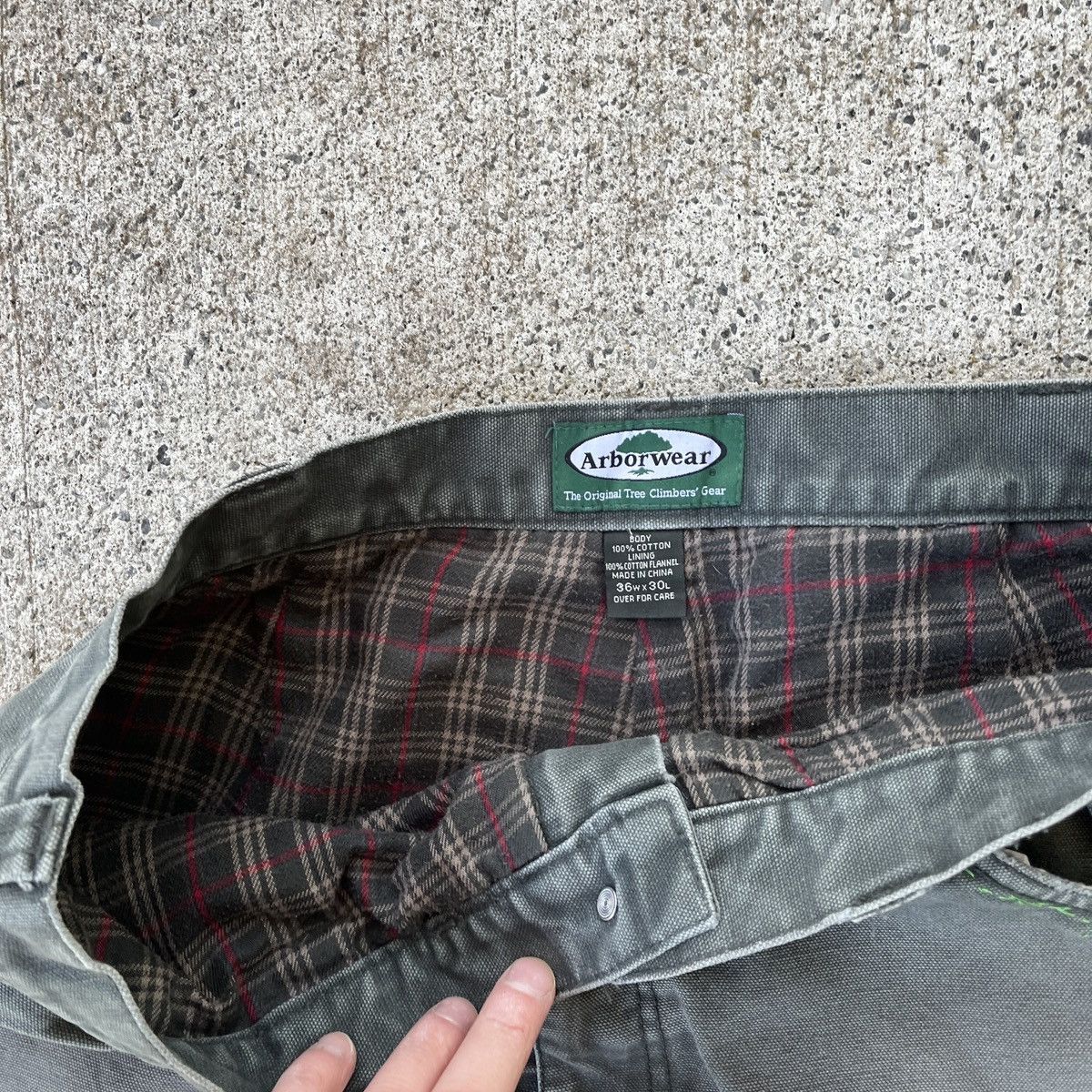 Vintage Vintage Thrashed Sun Fade Work Pants 36x30 90’s Size US 36 / EU 52 - 9 Thumbnail
