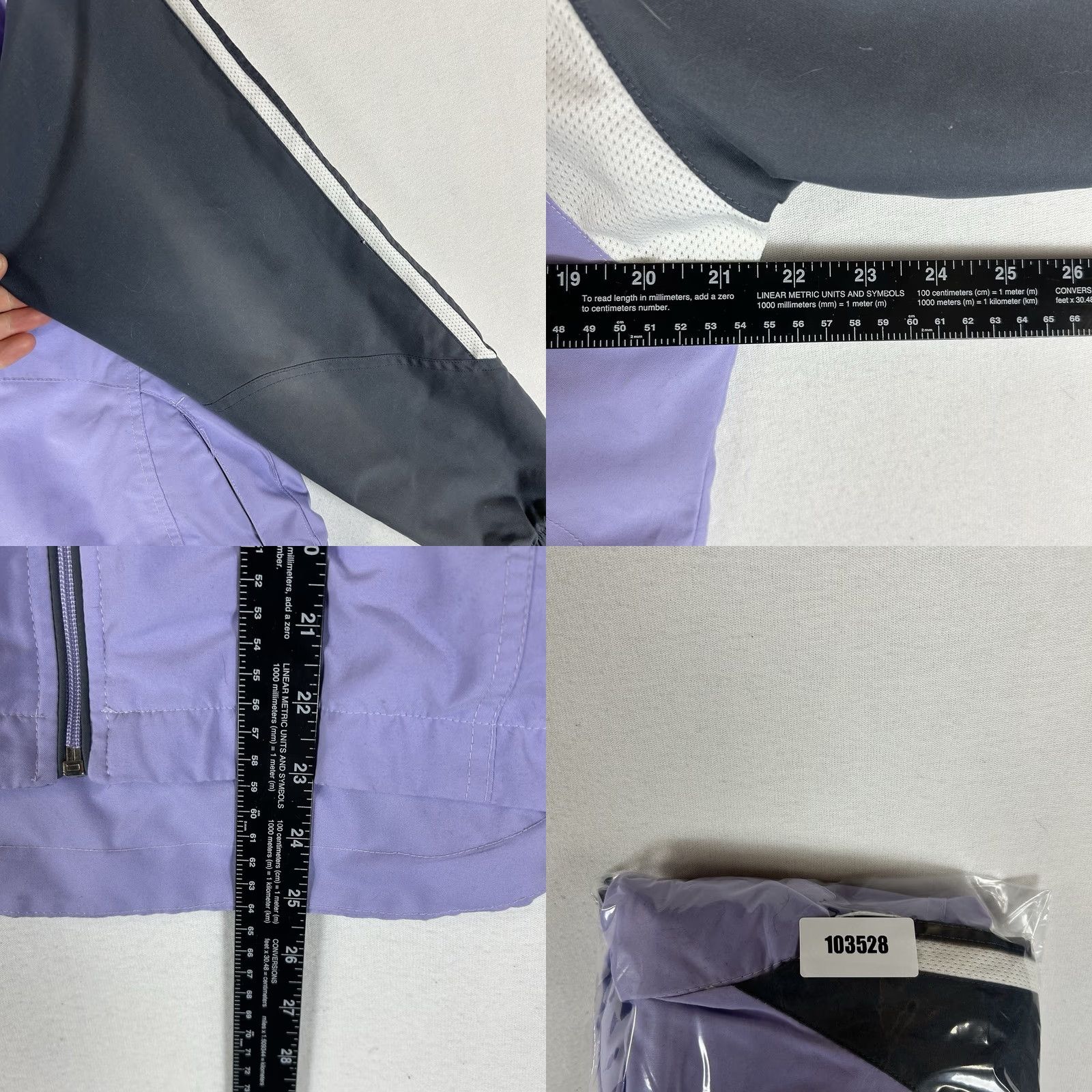 Champion Champion Purple Colorblock Full Zip Jacket Womens Small Activewear with Pockets Flawed Size S / US 4 / IT 40 - 8 Thumbnail
