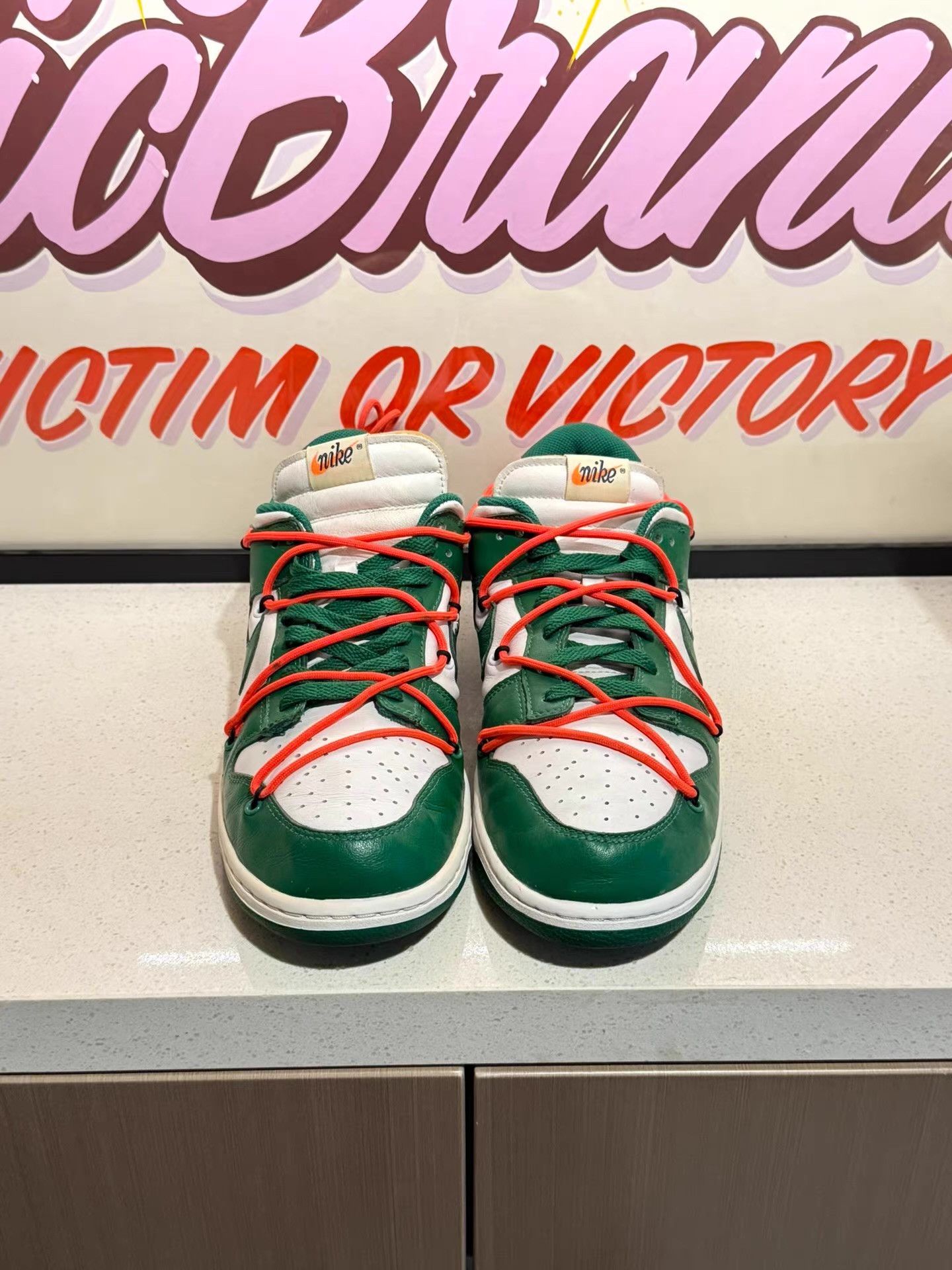 Off-White OFF-WHITE x Nike Dunk leather low-top sneakers Ｑ20 Size US 10 / EU 43 - 5 Thumbnail
