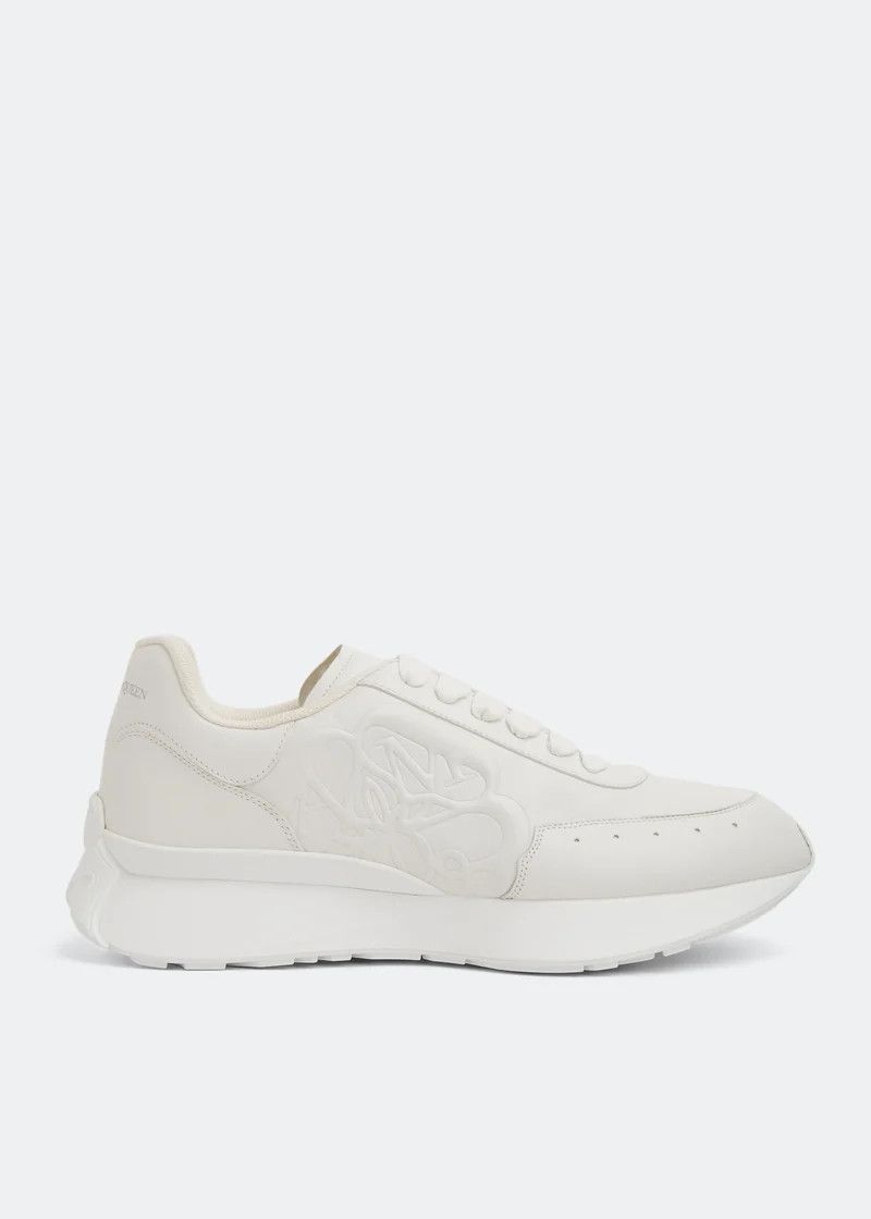 Alexander McQueen o1w1db10725 Sprint Runner in White Size US 6.5 / EU 39-40 - 1 Thumbnail