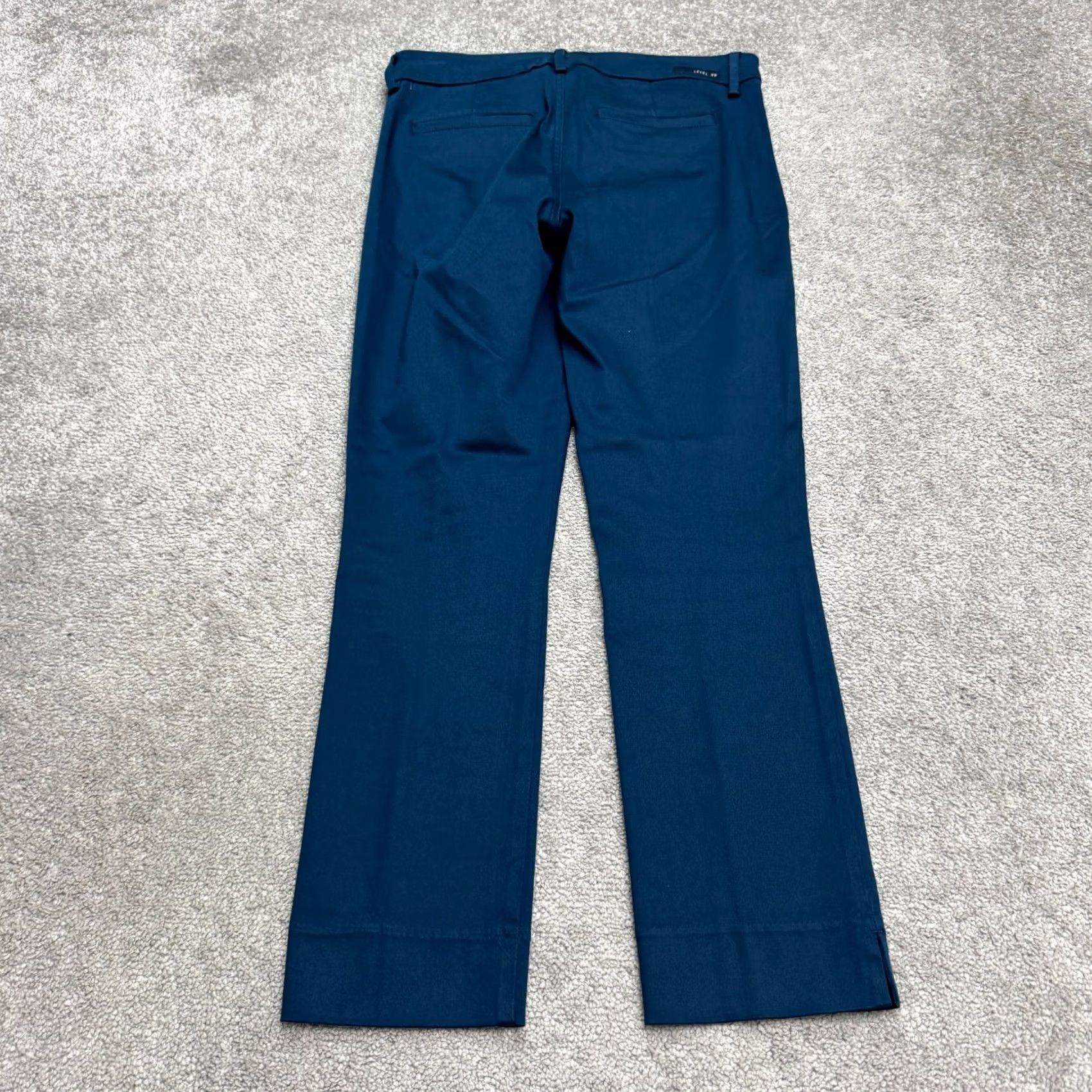 Altea Level 99 Nocturnal Flared Stretch Pants Womens 27 Teal Blue Zip Pockets Mid Rise Size 27" / US 4 / IT 40 - 2 Thumbnail