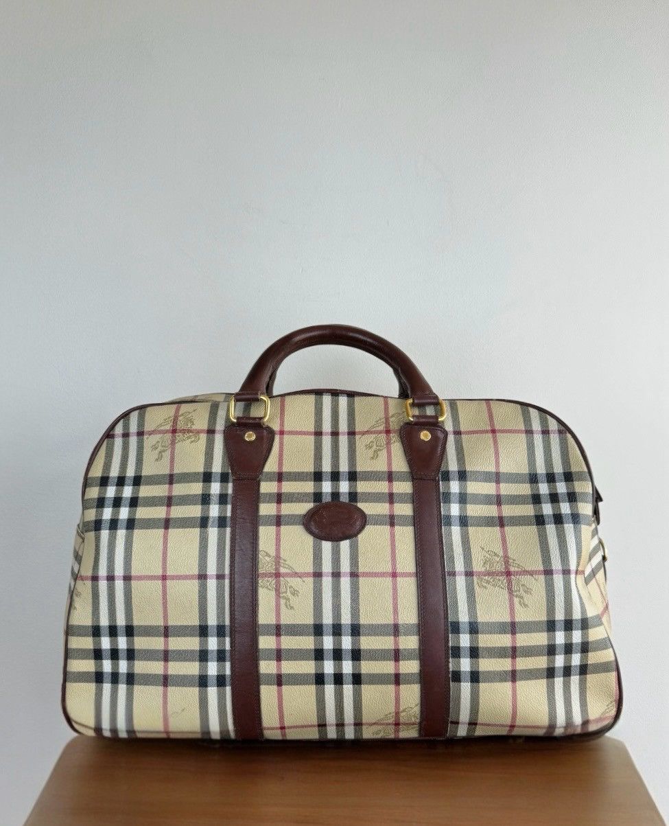 バッグ Burberrys Nova Check Boston Bag BURBERRY novacheck canvas boston bag – Saucy Vault