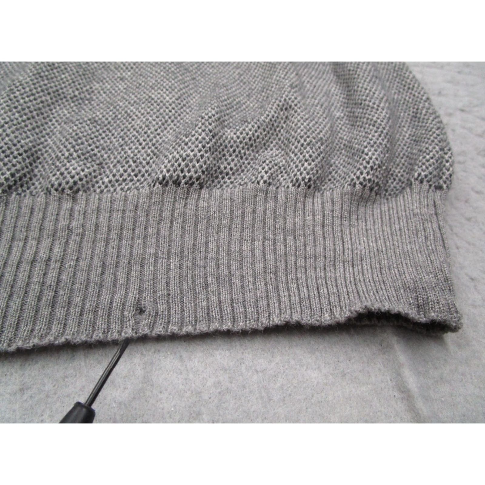 Brooks Brothers VINTAGE Brooks Brothers Mens Sweater Pullover All Seasons Wool Long Sleeve Geometric Italy Medium Gray Size US M / EU 48-50 / 2 - 6 Thumbnail