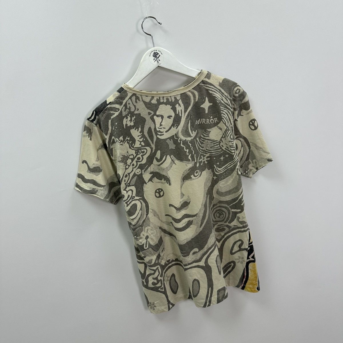 Vintage Vintage 00s John Lennon Mirror The Doors psychedelic tee y2k Size US M / EU 48-50 / 2 - 3 Thumbnail