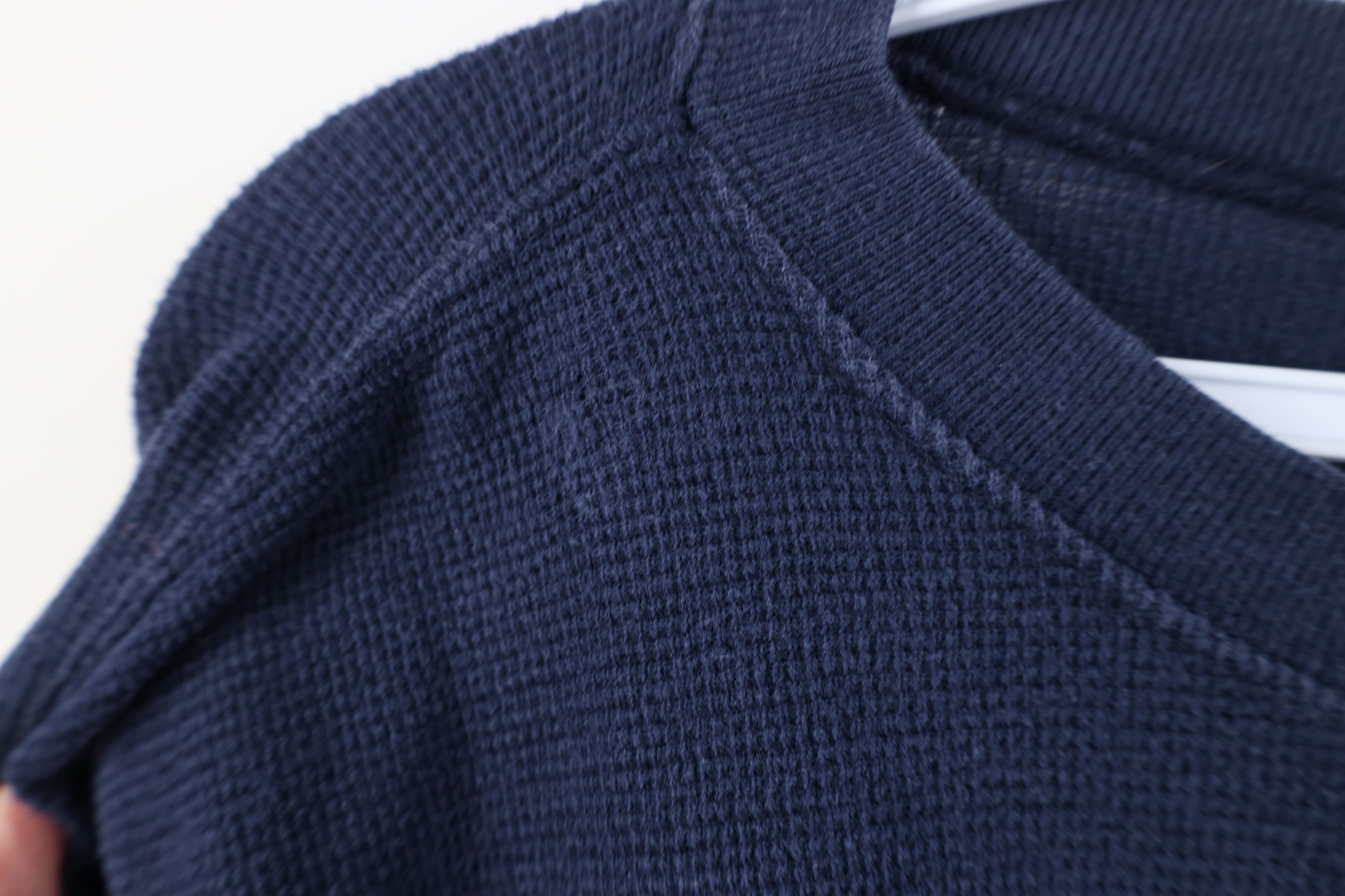 Vintage Vintage 90s Streetwear Waffle Knit Long Sleeve T-Shirt Size US XL / EU 56 / 4 - 5 Thumbnail