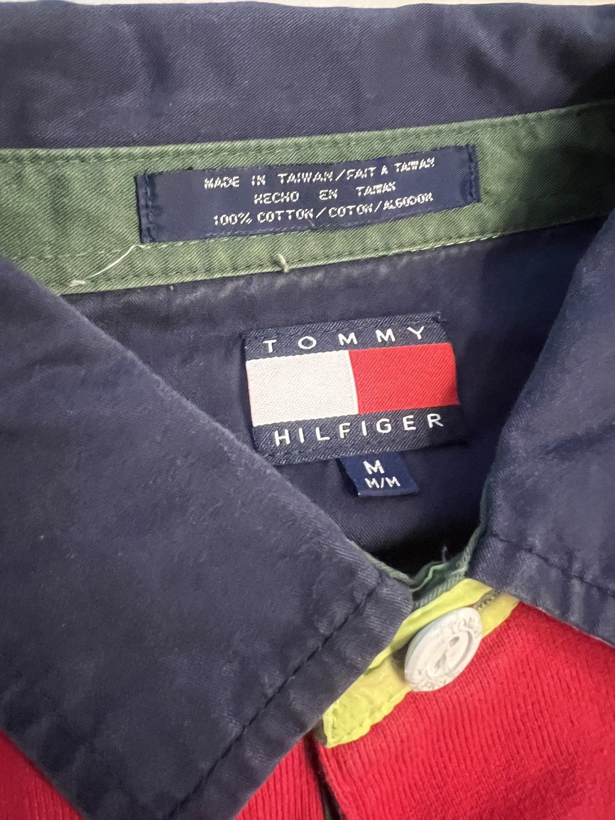 Tommy Hilfiger Vintage 90s Tommy Hilfiger Long-Sleeve Rugby Polo Size US M / EU 48-50 / 2 - 4 Thumbnail