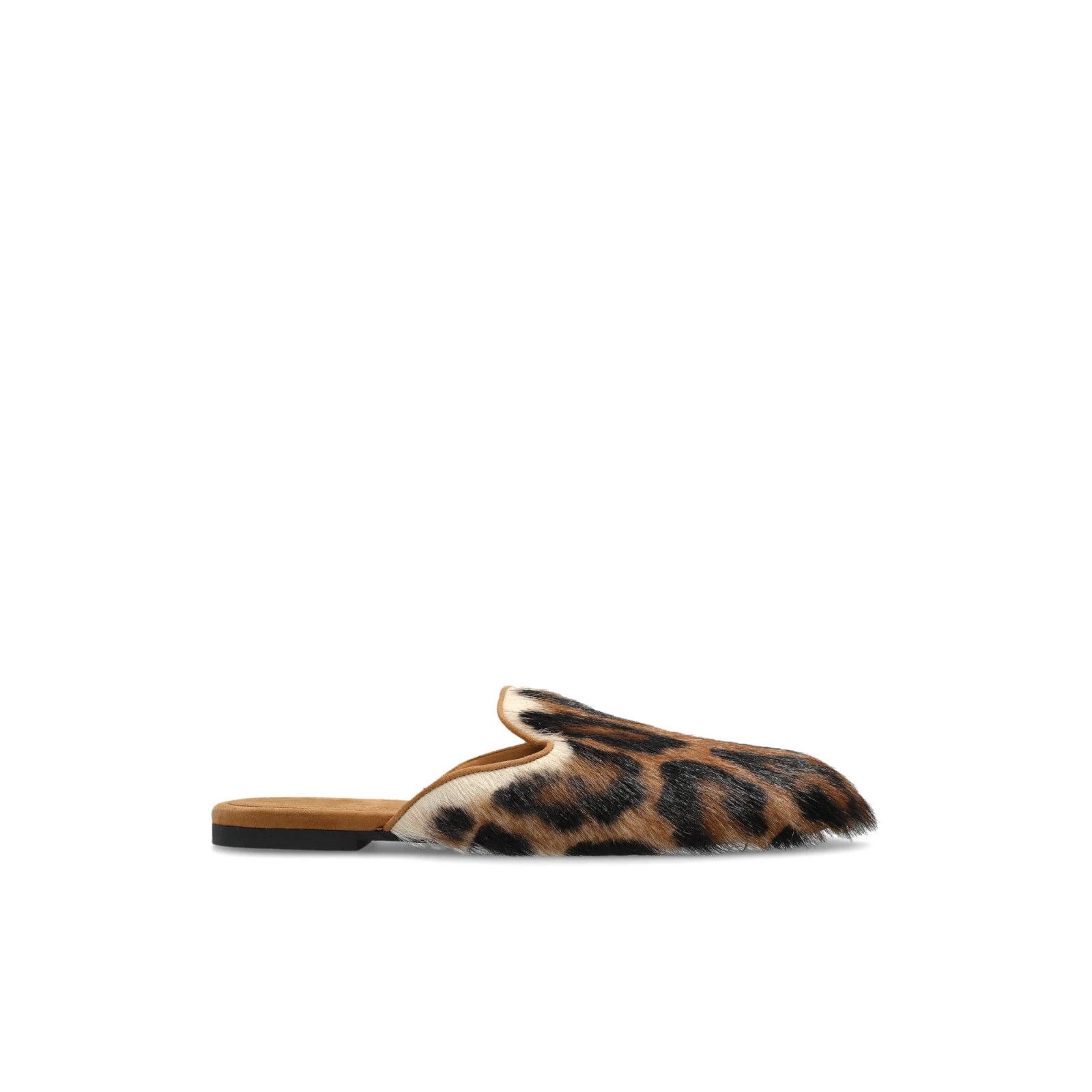 Dolce & Gabbana Brown Furry Slippers Women', Women's (Size 6)