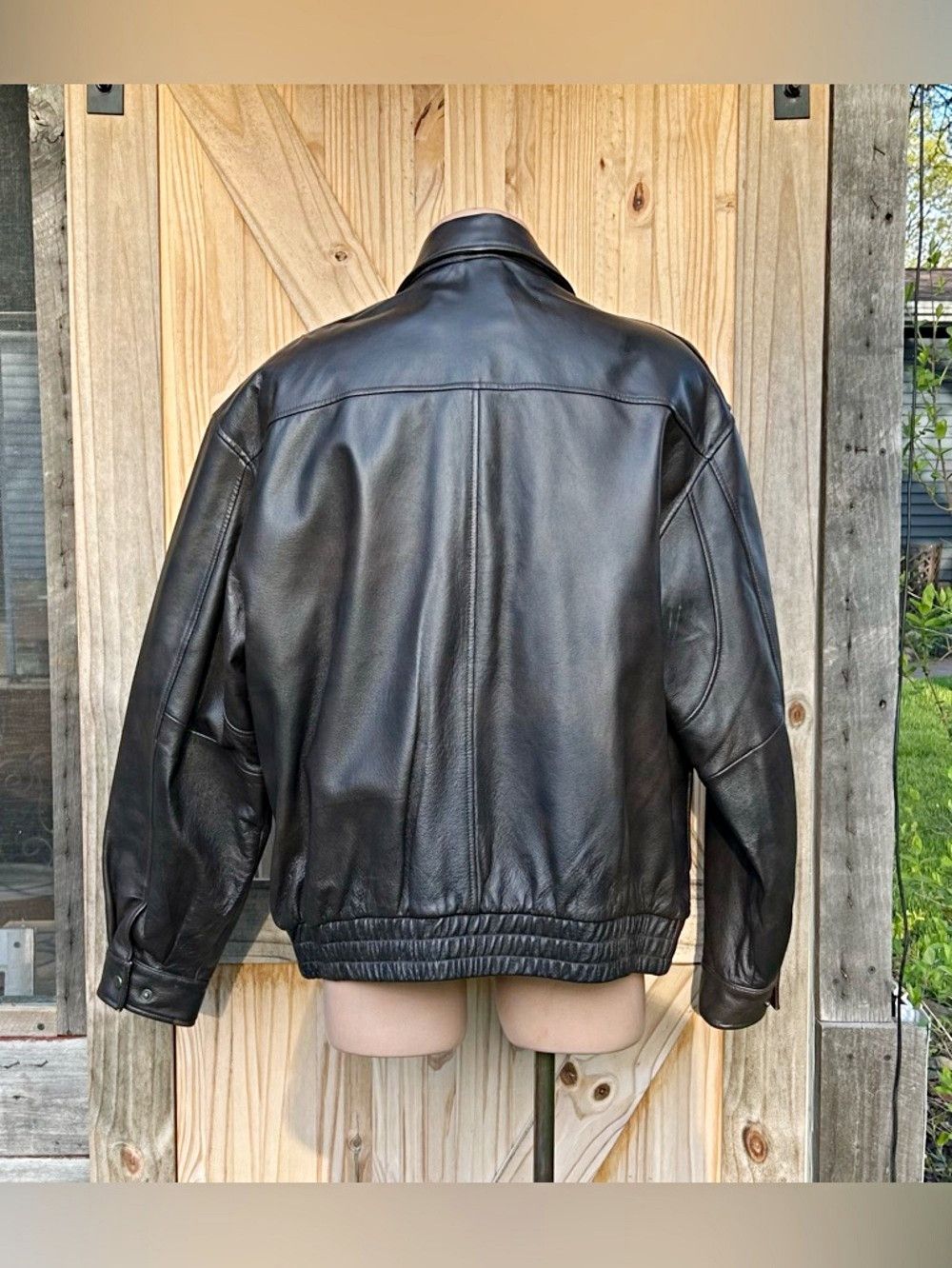 St. Johns Bay Vintage 90s St Johns Bay Mens Brown Leather Bomber Jacket Size US XL / EU 56 / 4 - 5 Thumbnail