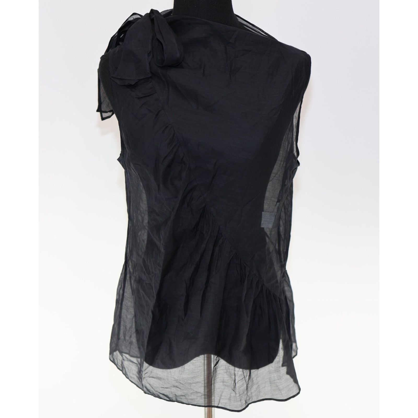 Moschino MOSCHINO Cheap & Chic See Through Chiffon Top Blouse Sz 12 Size XL / US 12-14 / IT 48-50 - 3 Thumbnail