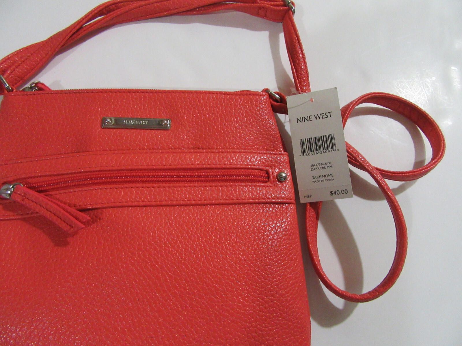 Nine West Nine West Crossbody Bag Dark Coral NEW Size ONE SIZE - 3 Thumbnail