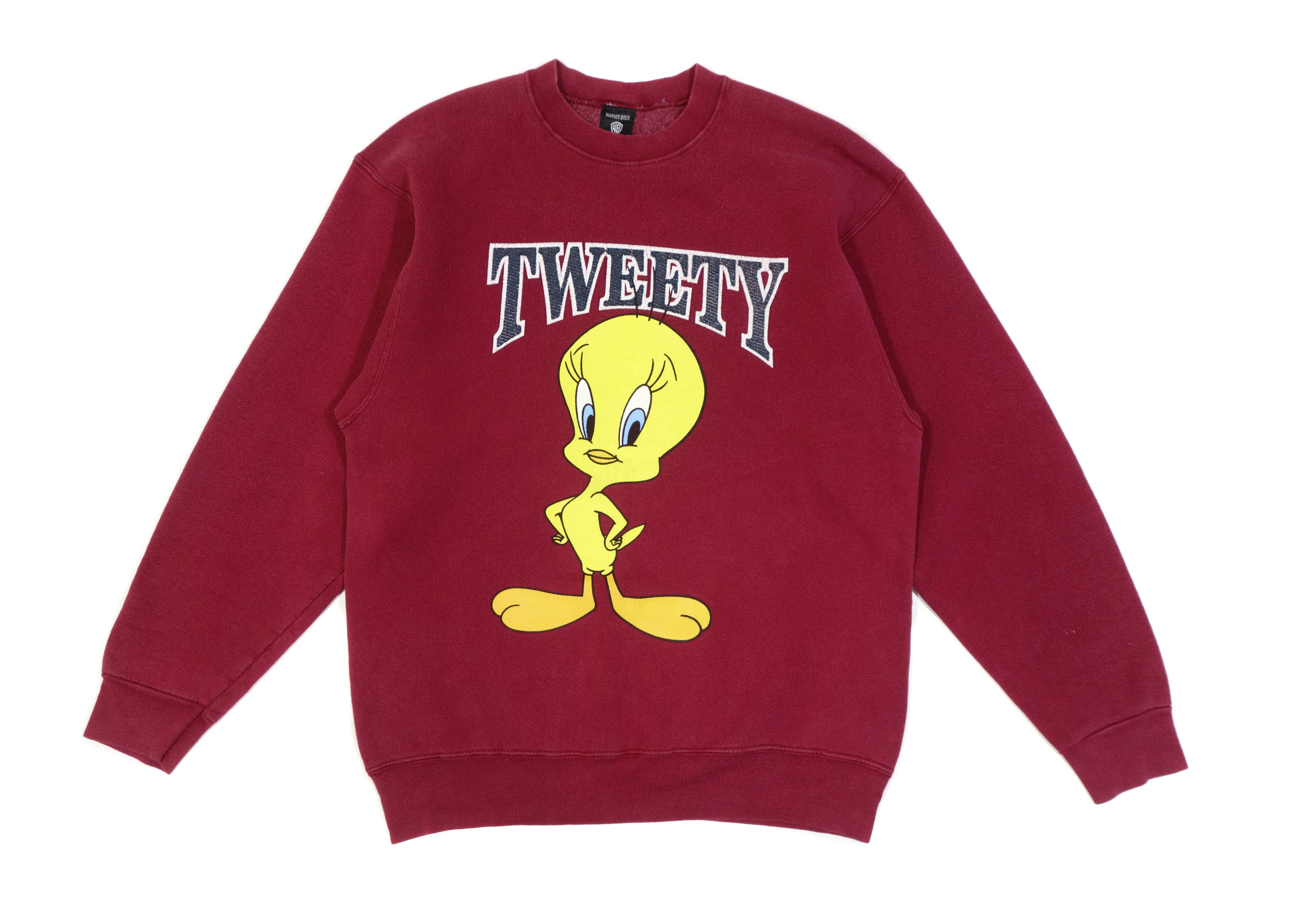 Warner Bros 90s Looney Tunes Tweety Print Sweatshirt Made in USA Size US L / EU 52-54 / 3 - 1 Thumbnail