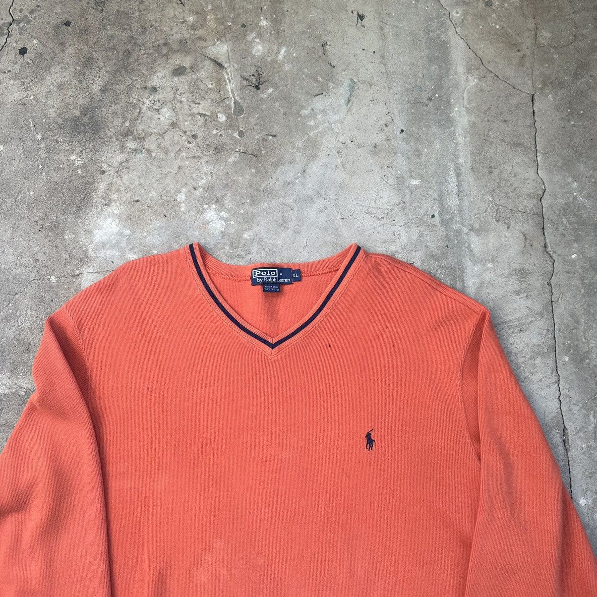 Ralph Lauren Polo Ralph Lauren vintage v neck Sweater Size US XL / EU 56 / 4 - 2 Thumbnail