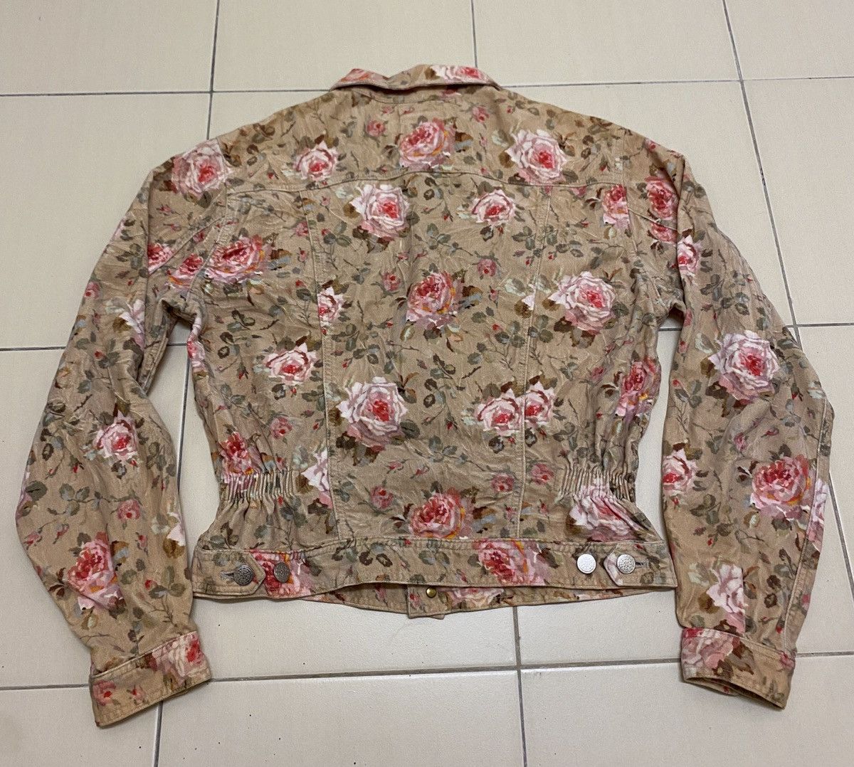 Japanese Brand Typhoon By Nobuo Ikeda Floral Jacket Size M / US 6-8 / IT 42-44 - 3 Thumbnail