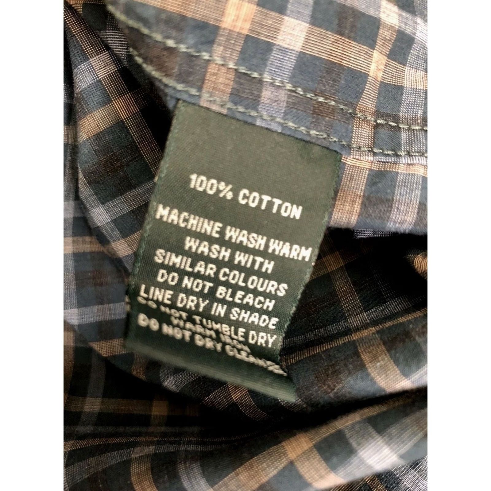 Rodd & Gunn RODD & GUNN Embroidered Dog Logo Blue/Tan/Black Shirt Mens XL Button-Up Long Sleeve Size US XL / EU 56 / 4 - 7 Thumbnail