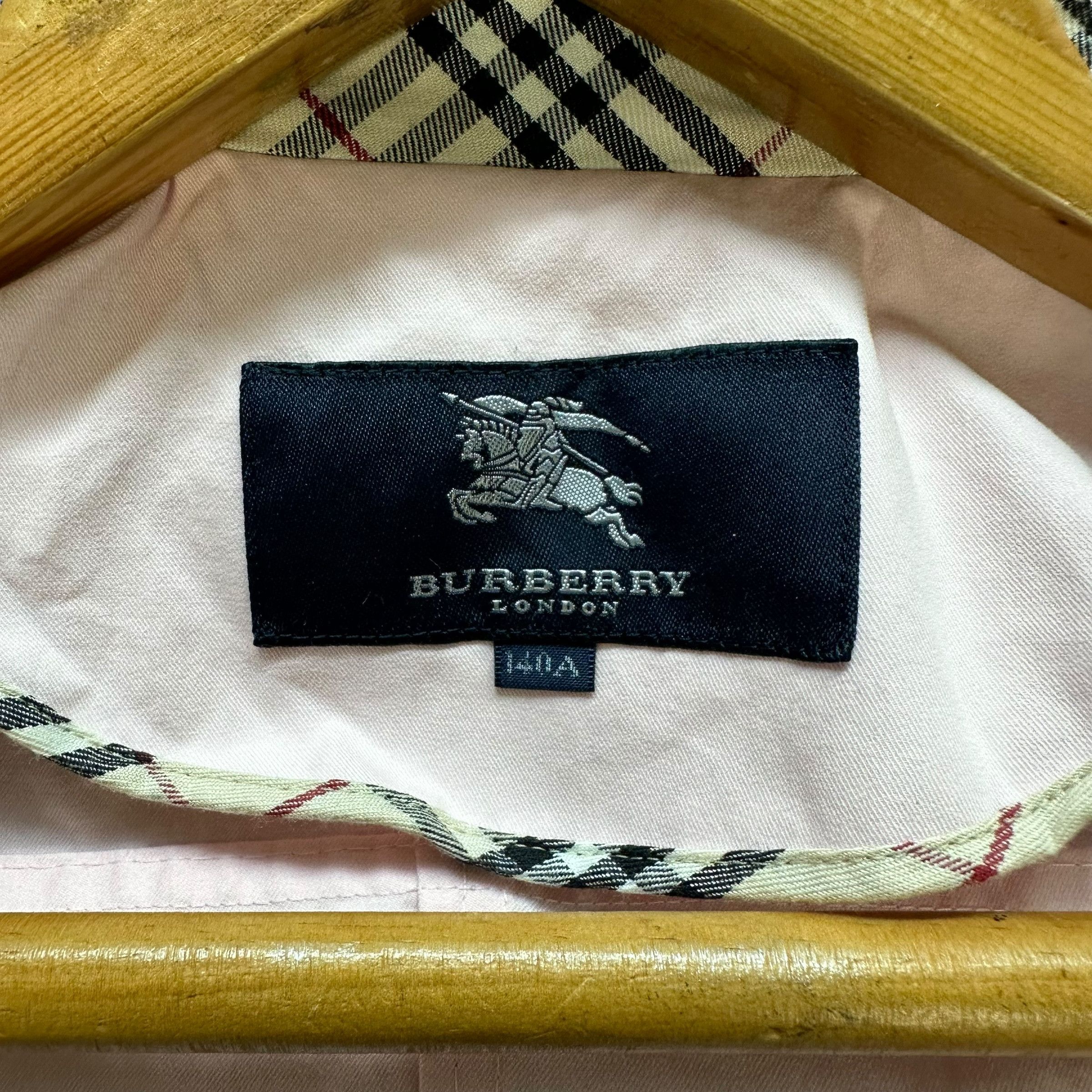 Burberry BURBERRY LONDON Pink Belted Crop Jacket #A65-1560 Size XXS / US 00 / IT 34 - 11 Thumbnail
