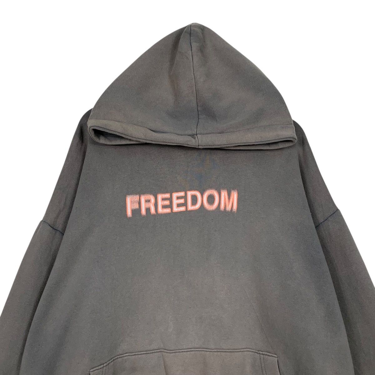 Vintage FREEDOM Sun Faded Pullover Hoodie Sweatshirt #3634-C166 Size US XL / EU 56 / 4 - 7 Thumbnail