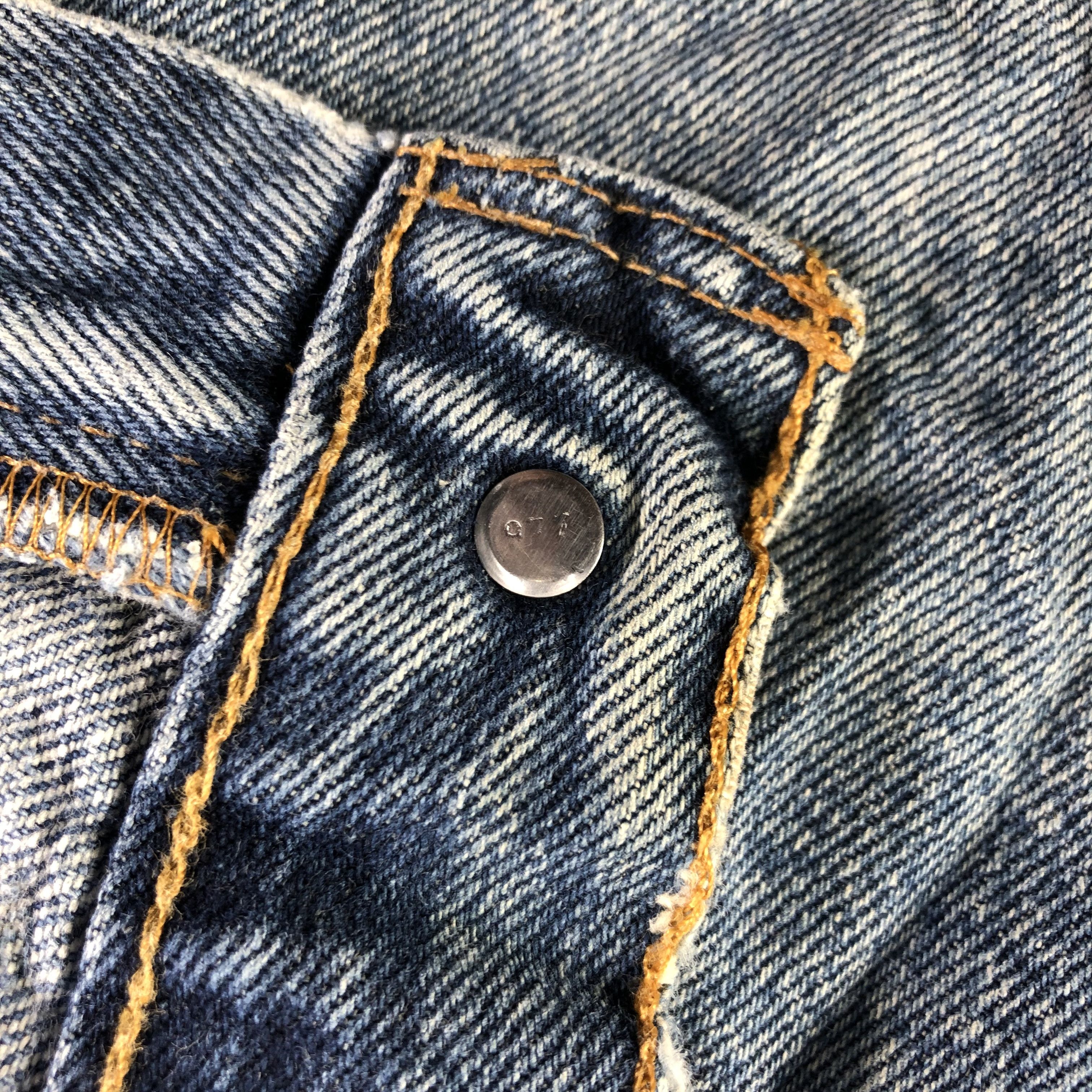 Levi's 90s Vintage Blue Wash Levis 569 Jeans-J3076 Size US 39 - 9 Thumbnail
