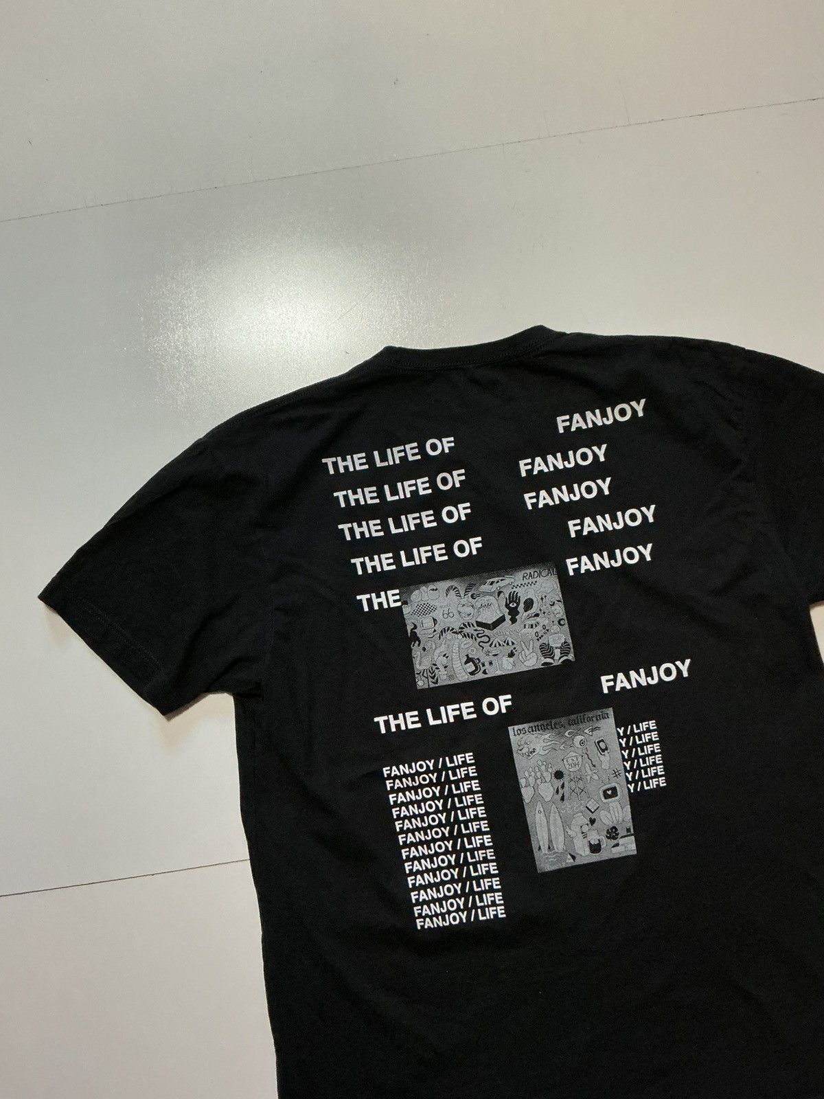 Other Fanjoy The Life Of Fanjoy TLOP Album Graphic Black T-Shirt Size US L / EU 52-54 / 3 - 4 Thumbnail