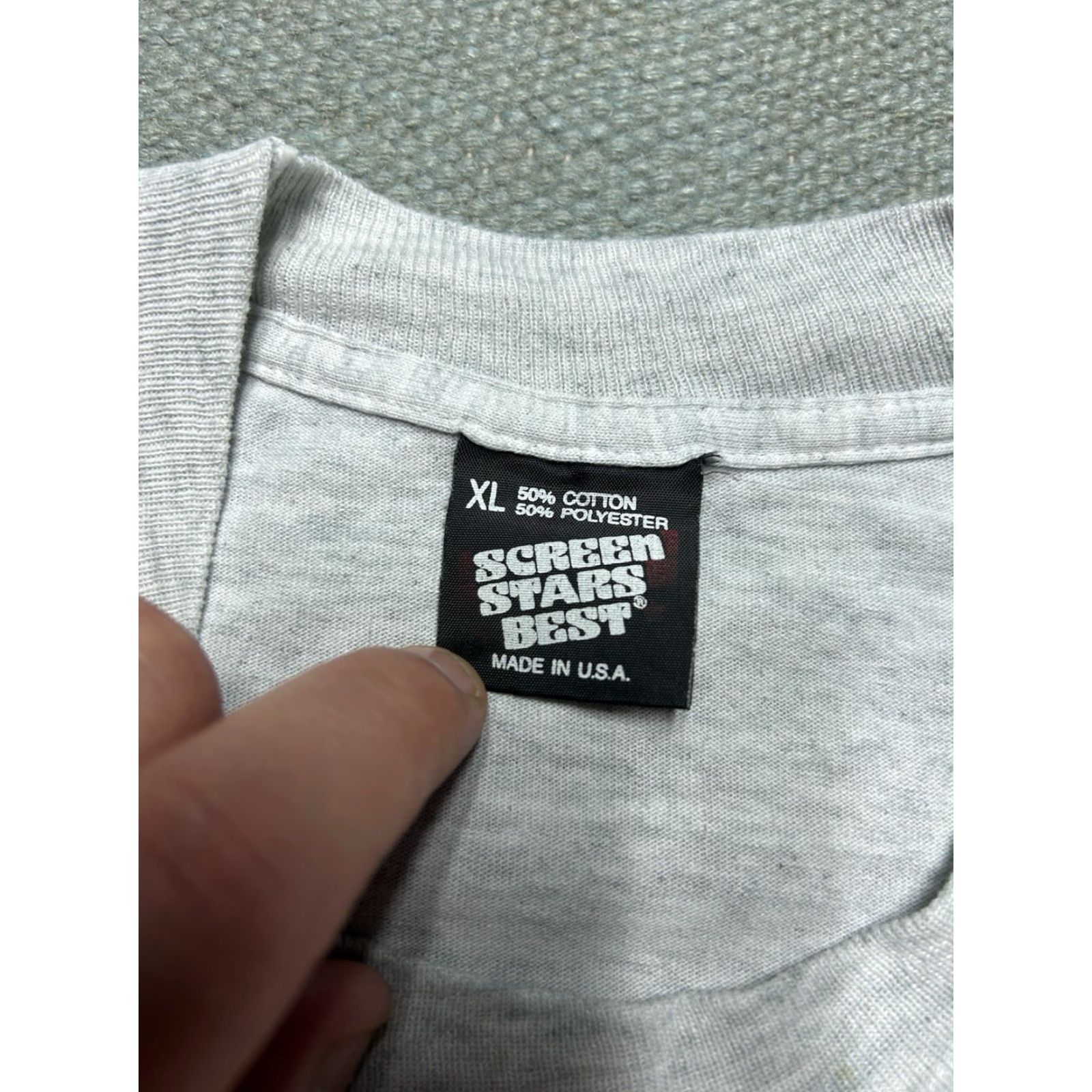 Vintage VINTAGE 80s 90s Fulton basketball gray pirate single stitch XL T-Shirt Men Men XL 80s 90s graphic Size US XL / EU 56 / 4 - 5 Thumbnail