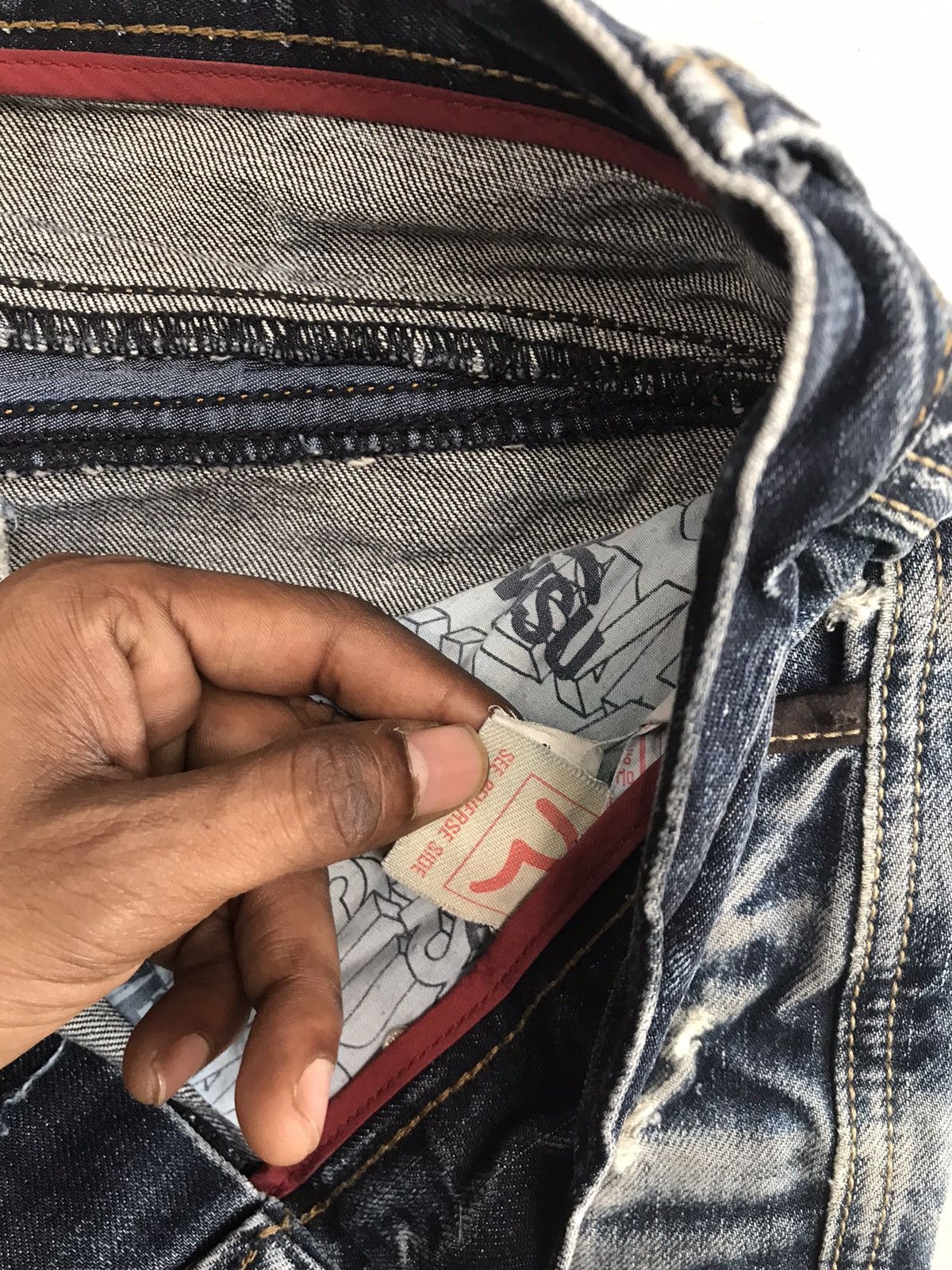 Japanese Brand Vintage Evisu inspired emboridered denim Size US 34 / EU 50 - 9 Thumbnail