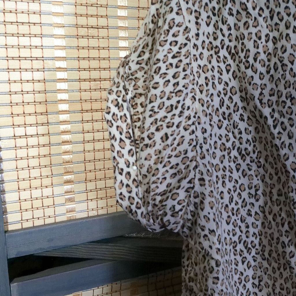 Gap Gap Leopard Print V Neck Blouse Size S / US 4 / IT 40 - 3 Thumbnail