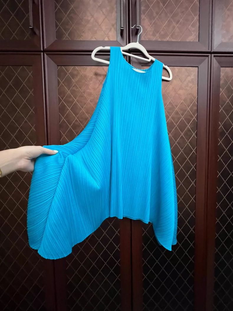 Issey Miyake Issey Miyake Irregular-shaped pleated top Size L / US 10 / IT 46 - 3 Thumbnail