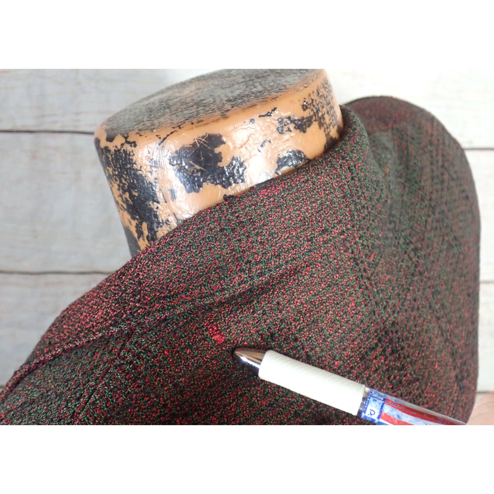 Vintage VINTAGE Kuppenheimer Blazer Mens 40 Red Black Green Check Plaid Wool 2-Button Blazer Size 40R - 6 Thumbnail